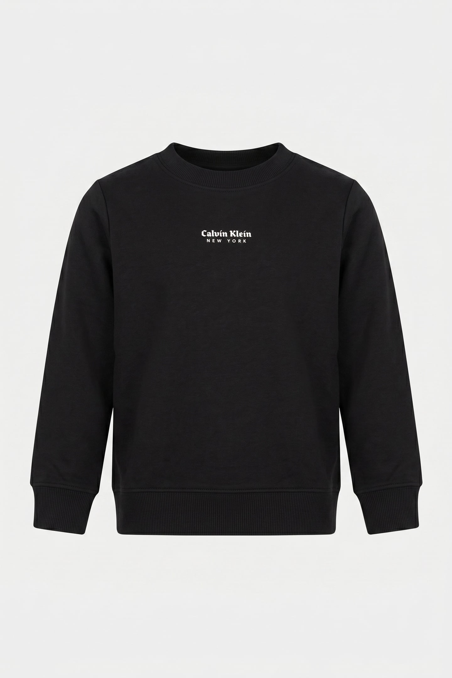 BOYS MINIMAL LOGO SWEATER BLACK 2