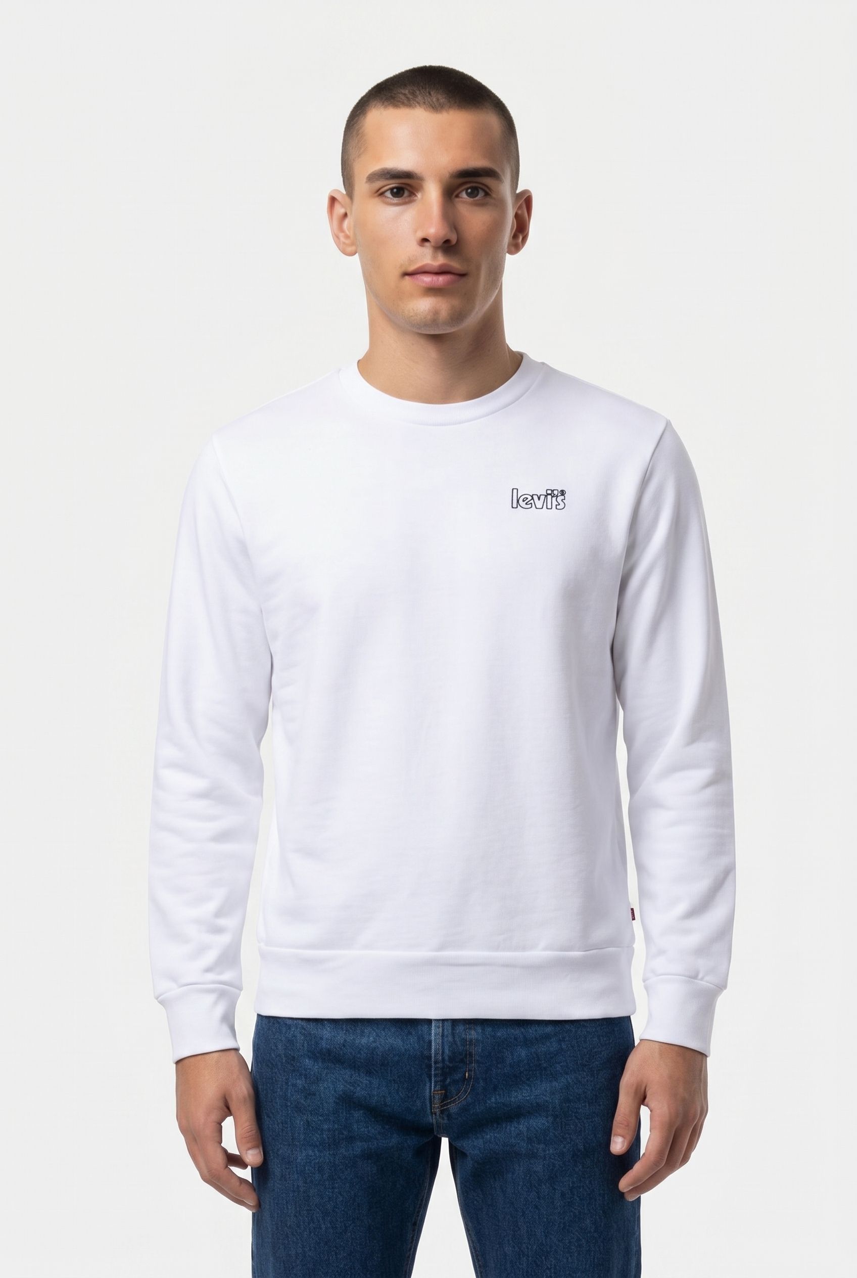 GRAPHIC SWEATSHIRT POSTER OUTLINE WHITE 1