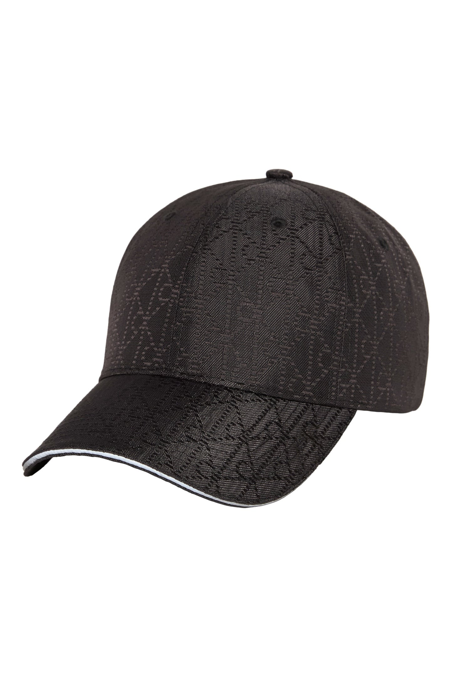 MONOGRAM BASEBALL CAP BLACK 1