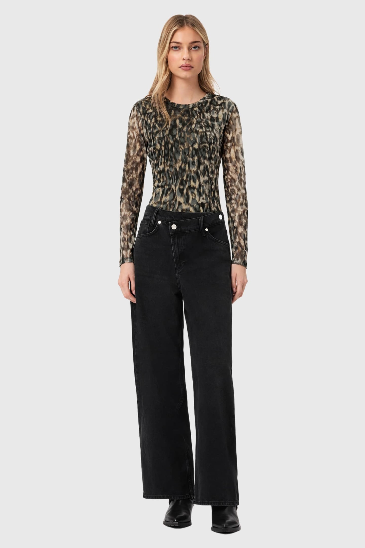 ELLIE MESH LS TEE LEPPO BROWN 2