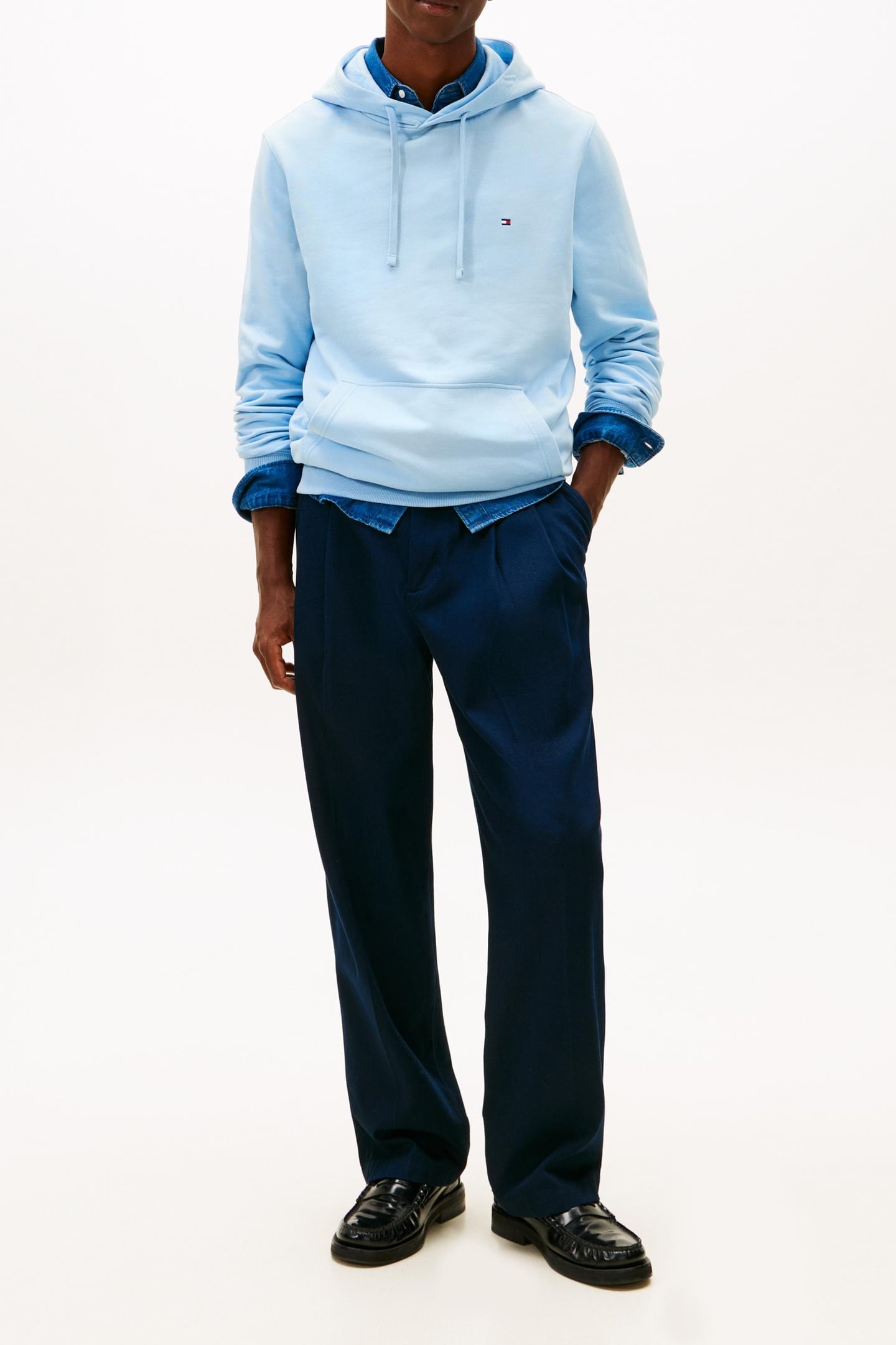 ESSENTIAL TERRY HOODIE WELL WATER 1