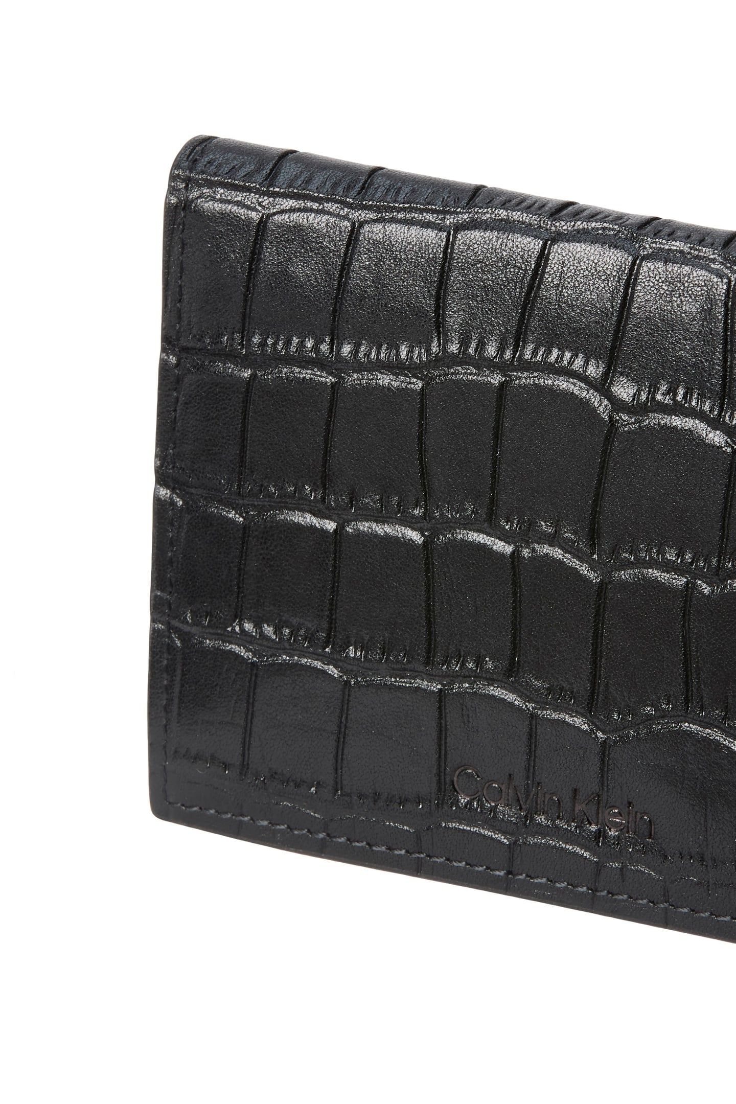 CROC EMBOSSED CARDHOLDER BLACK 4