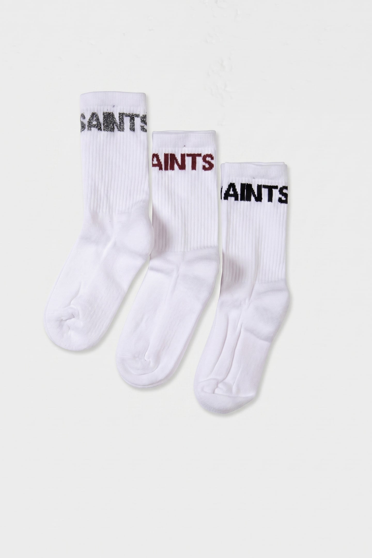 JAE LOGO SOCKS 3PK BLACK/WHITE 1