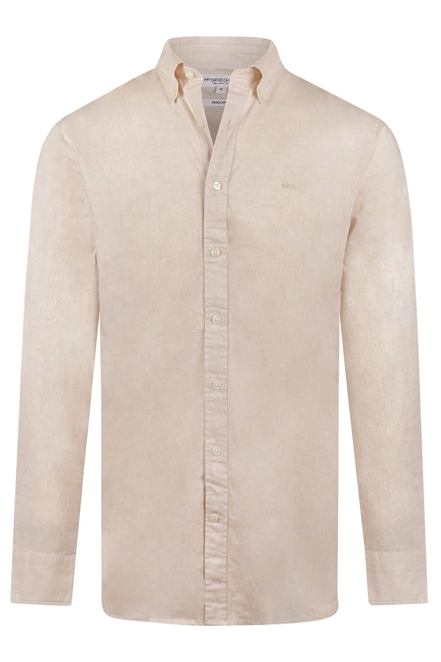 COTTON/LINNEN SHIRT LIGHT YELLOW 1