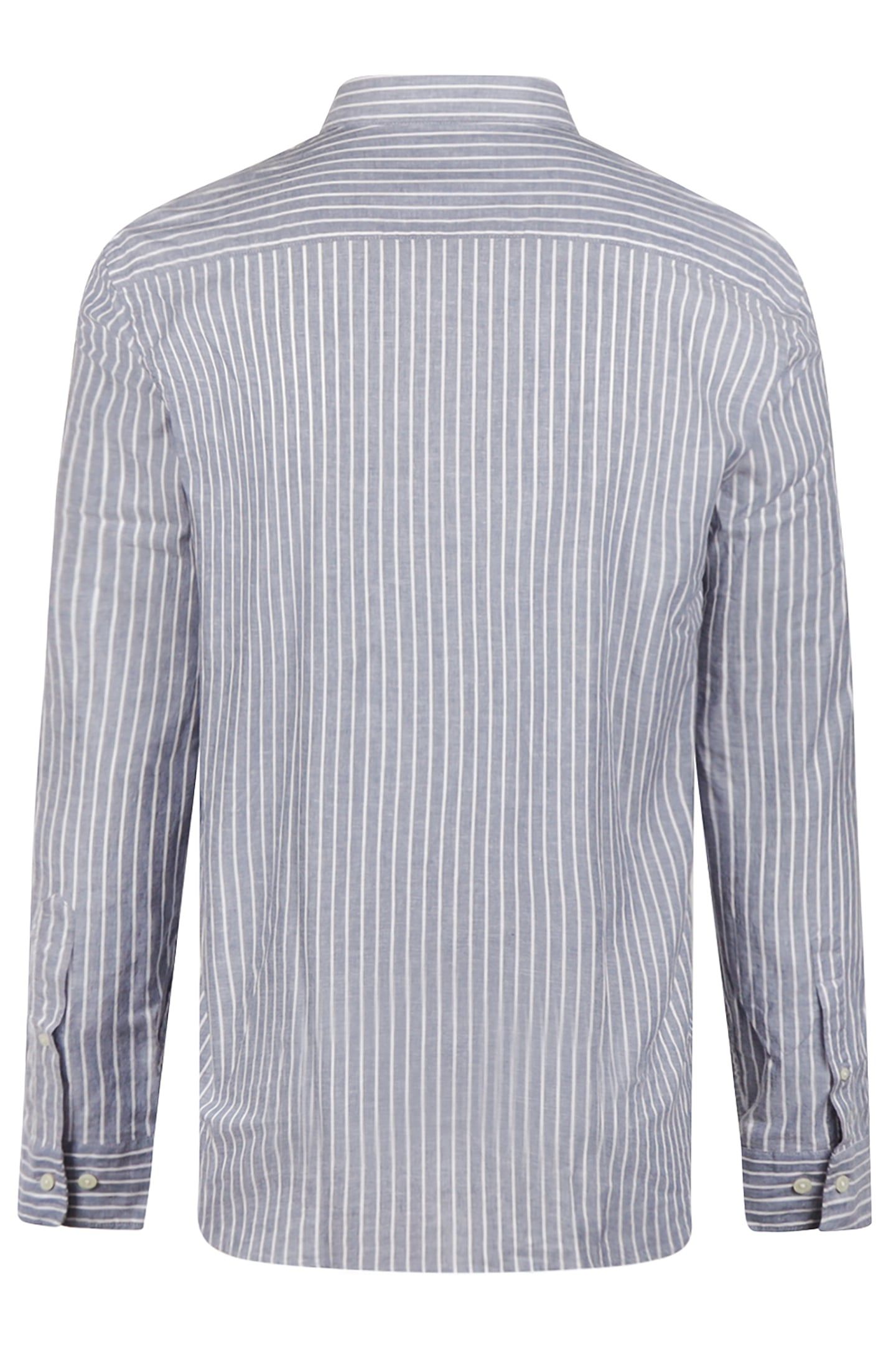 COTTON/LINNEN STRIPE SHIRTS INDIGO 2