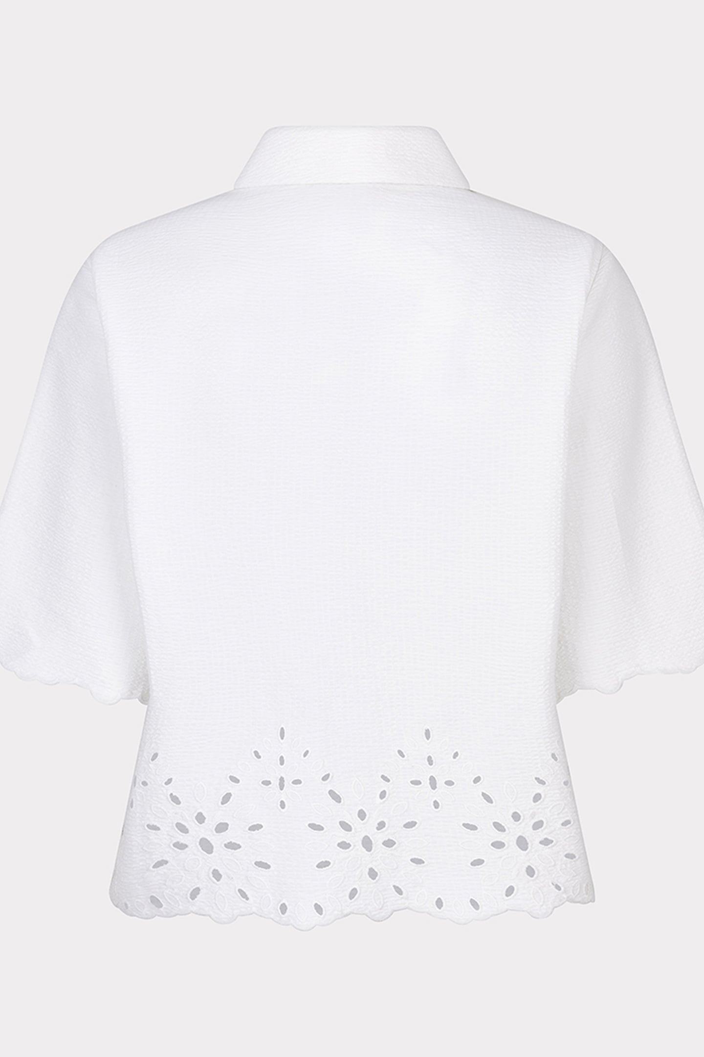 BLOUSE CROPPED CRINKLE EMBROIDERY OFF WHITE 5
