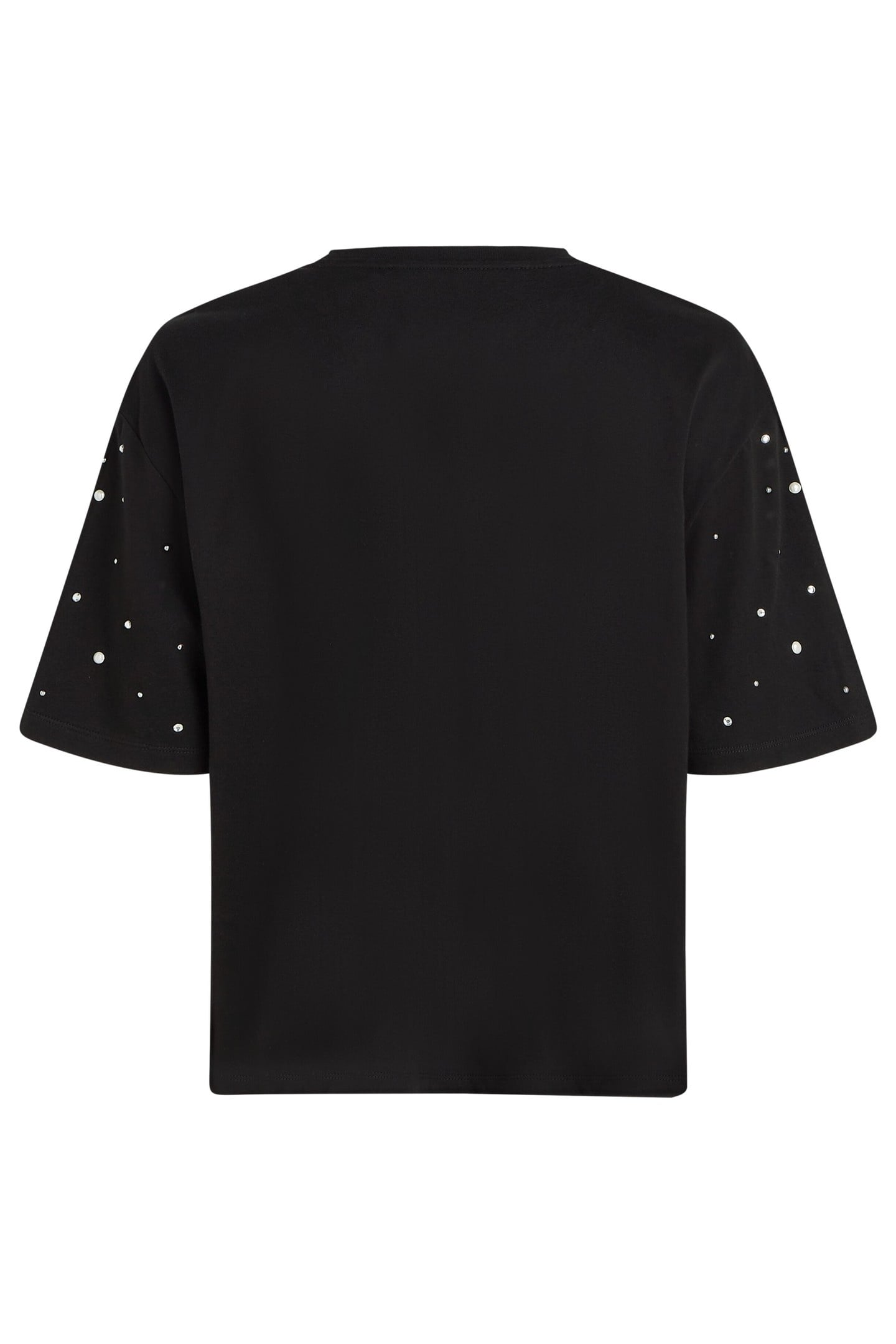 EMBELLISHED SLV BOXY T-SHIRT BLACK 2