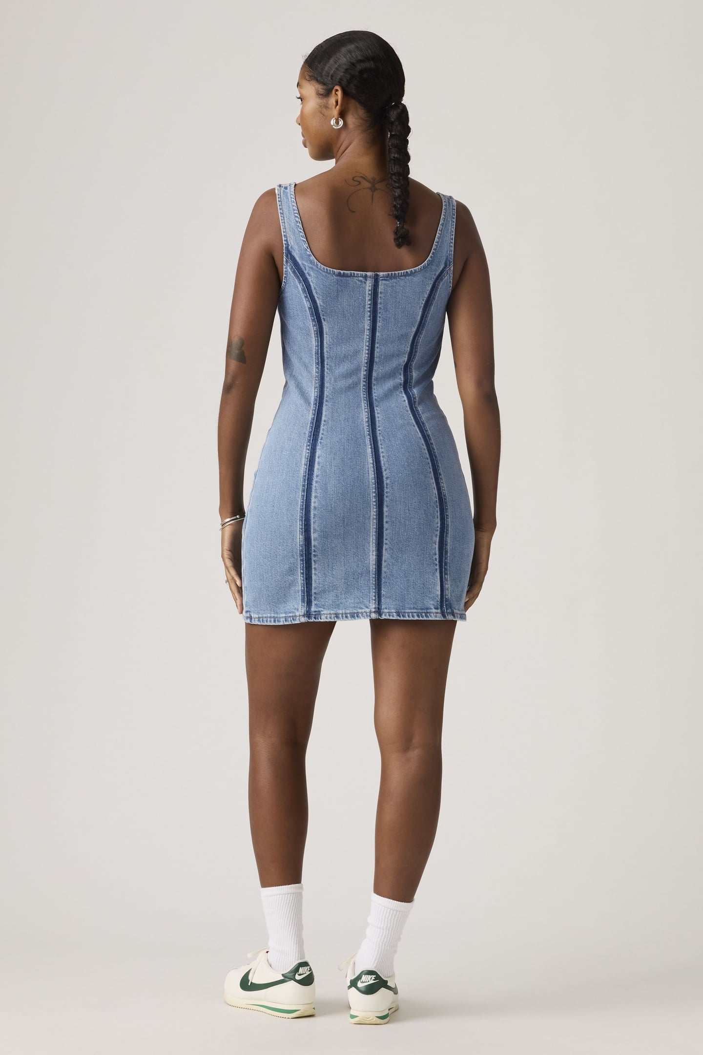 SEAMED ZIP DRESS 4