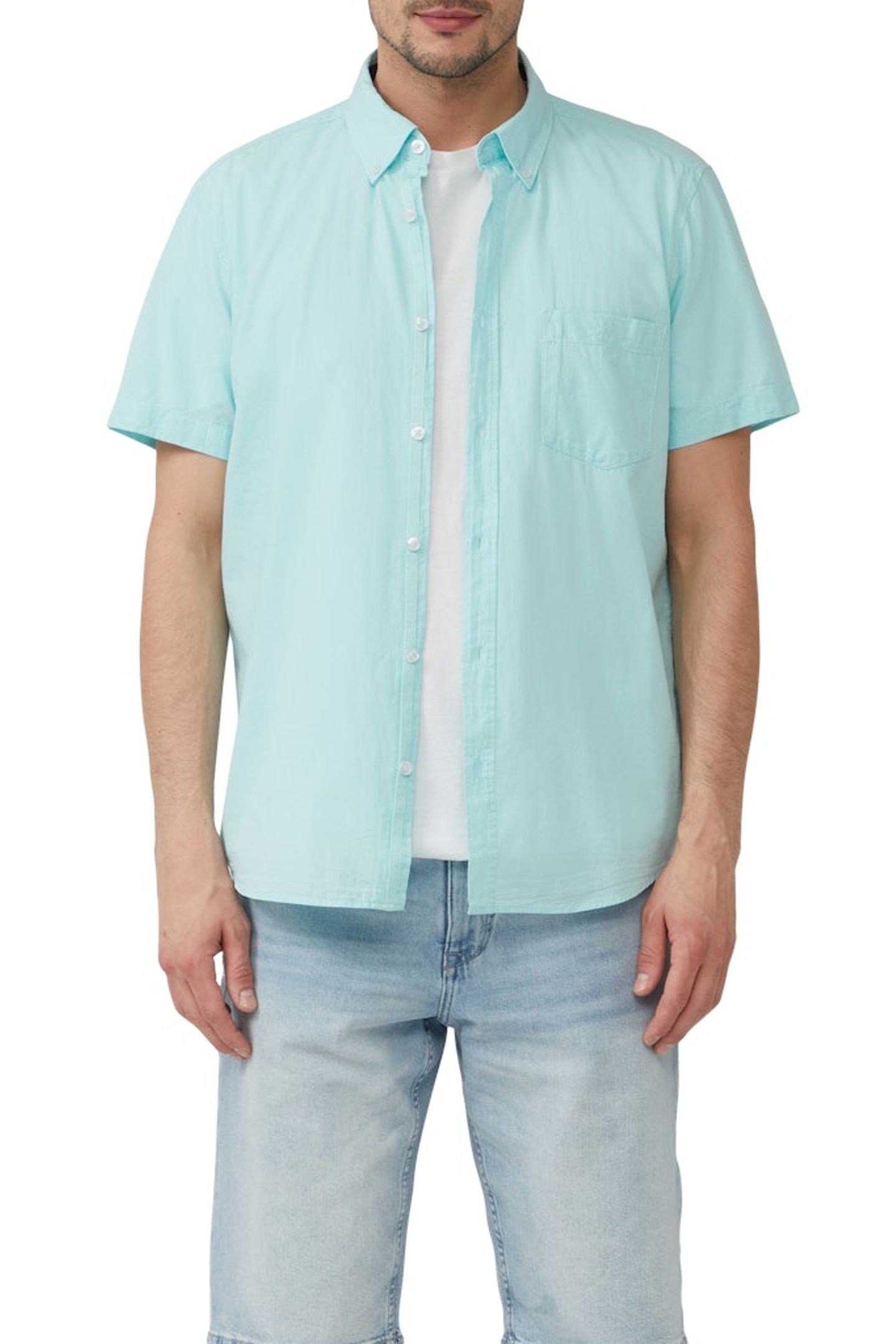 S.OLIVER SHIRTS BLUE AQUA 1