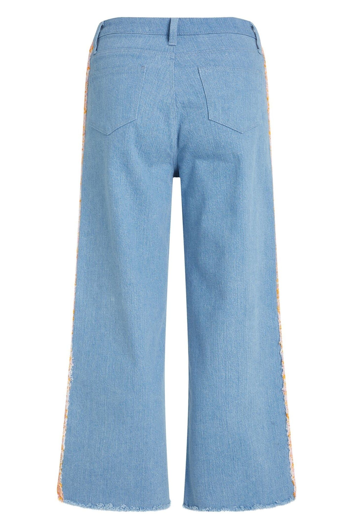 DENIM BOUCLE PANTS BLUE 4