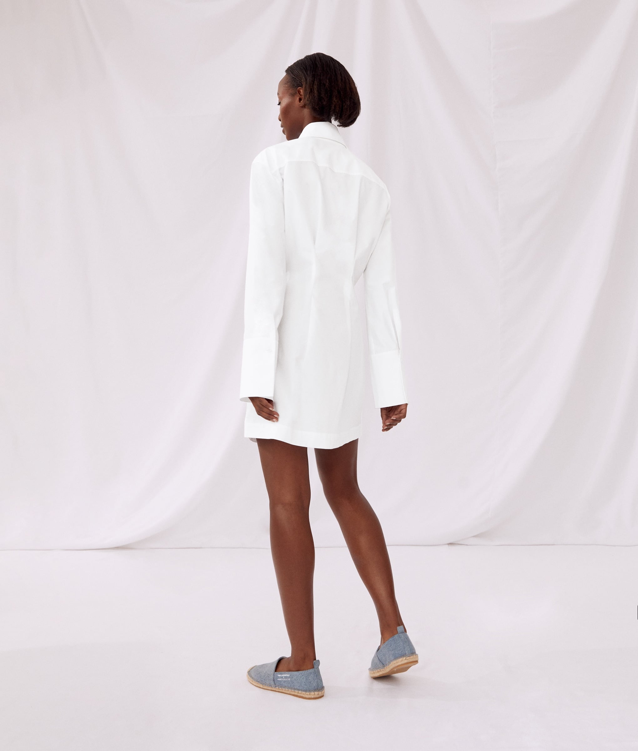 KLXAV POPLIN SHIRTDRESS WHITE 2
