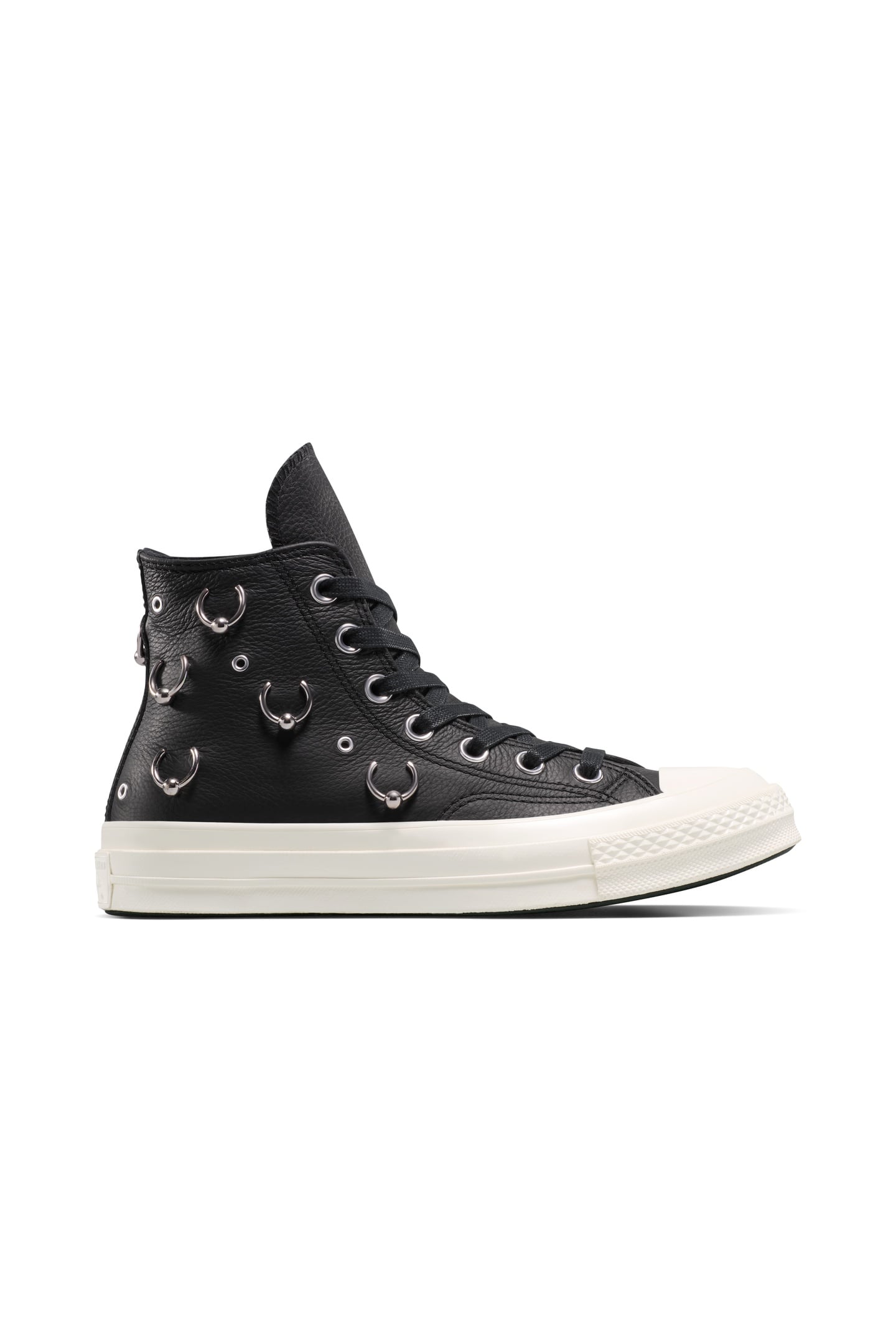 UNISEX CHUCK 70 HI BLACK/SILVER/EGRET 2