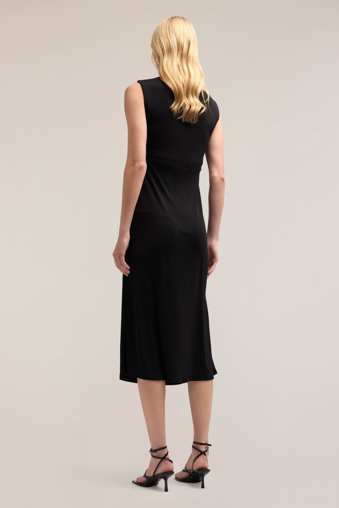 JERSEY DRESS WITH KNOT BLACK 2