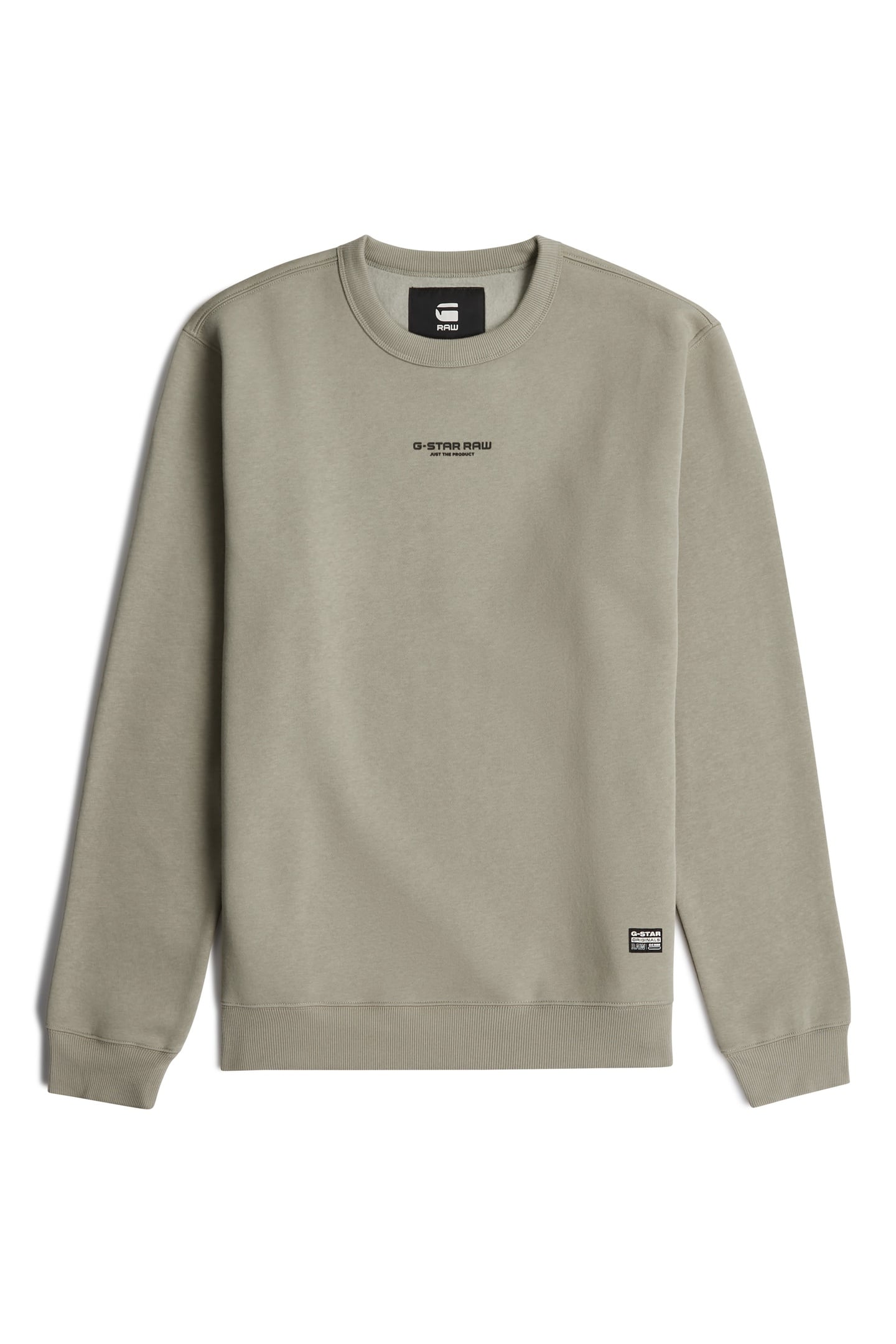 CENTER CHEST LOGO SWEATER ELEPHANT SKIN 5