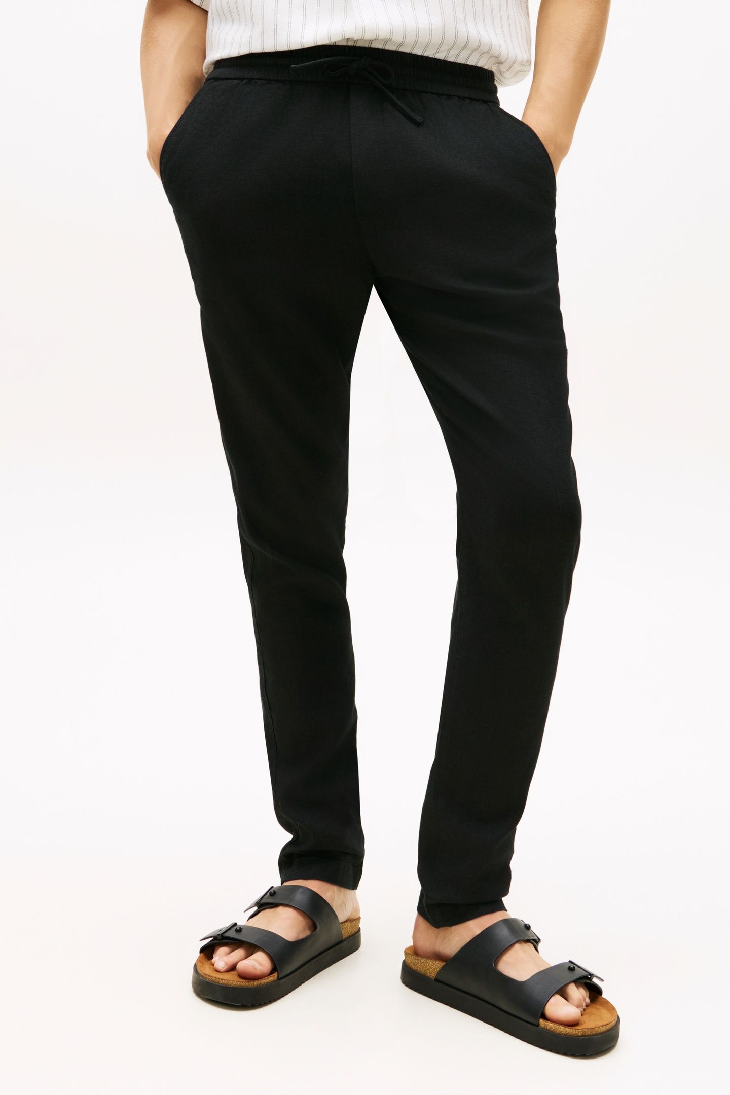 HARLEM PO SORONA LINEN CHINO BLACK 2