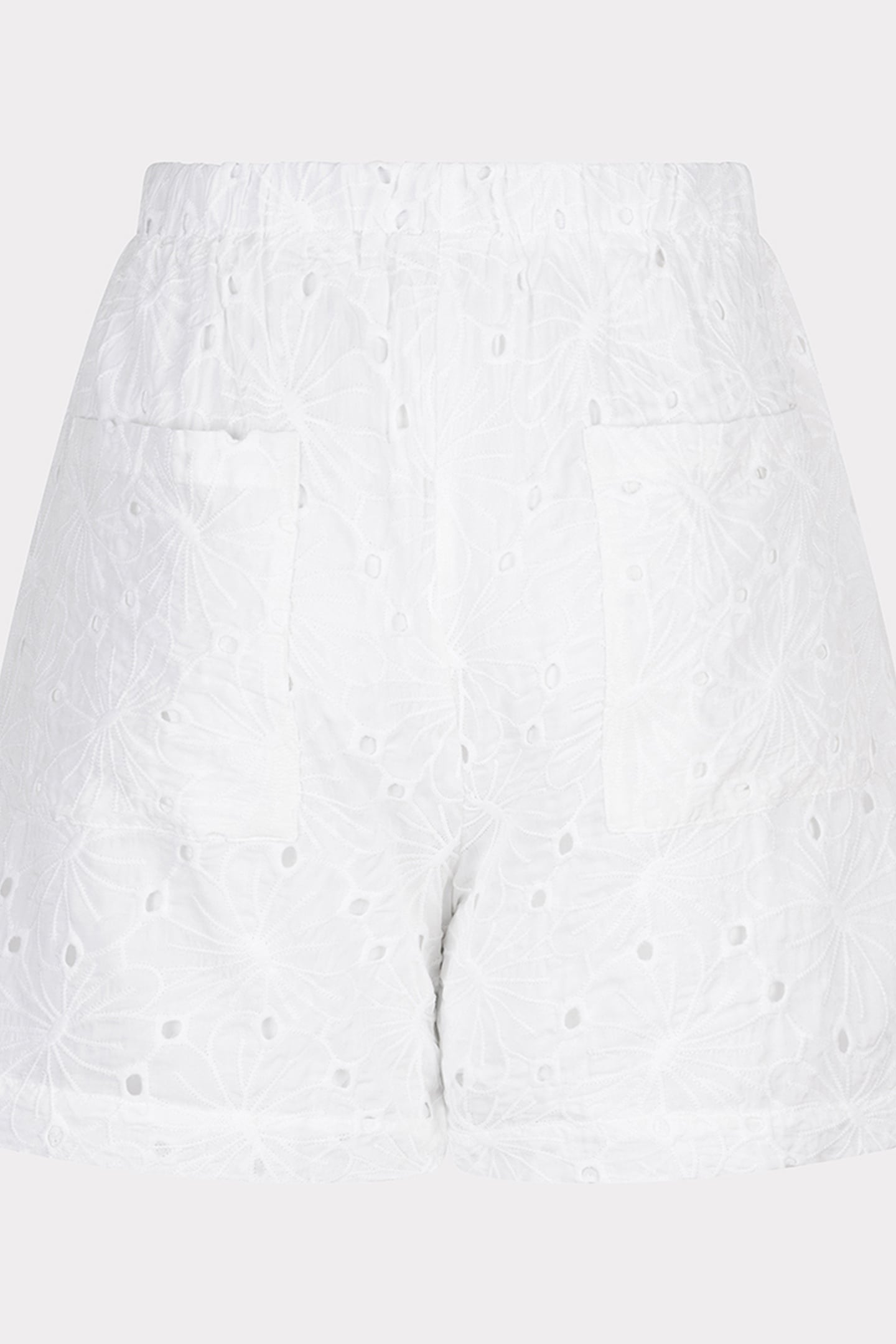 SHORTS EMBROIDERY FLOWER OFF WHITE 5