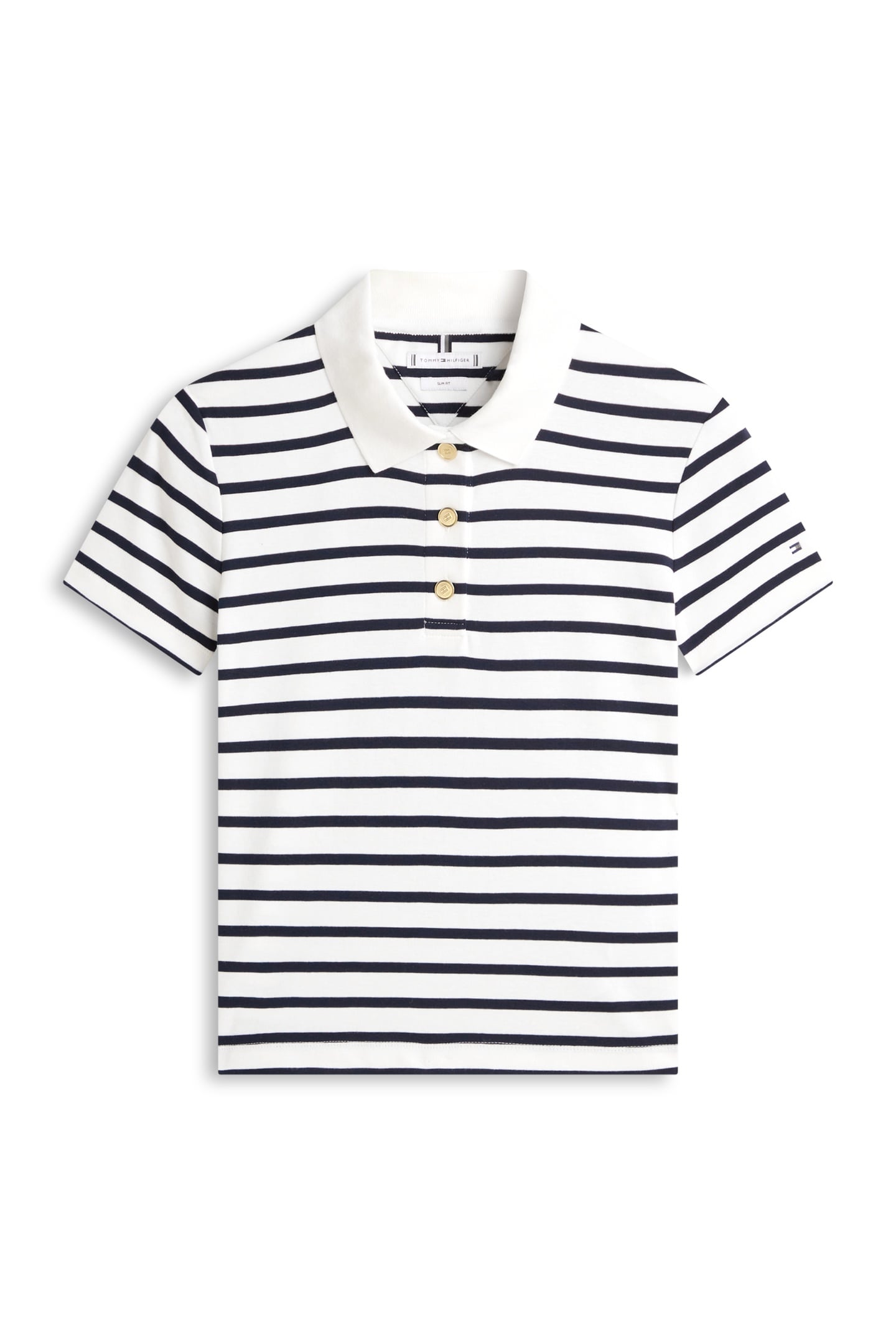 GOLD BUTTON SLIM SS BRETON STP ECRU/DARK NIGHT NAVY 4