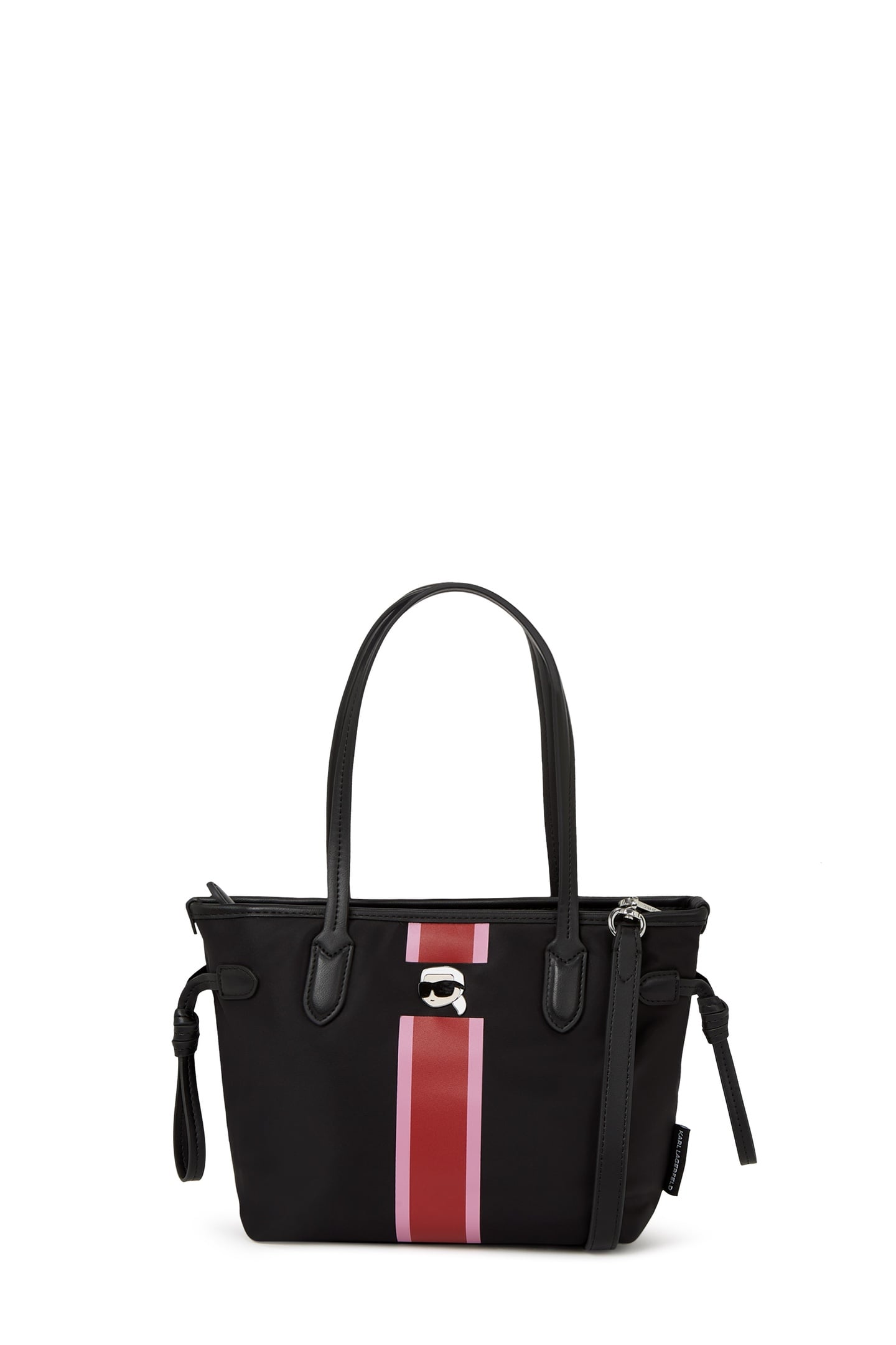 IKON NYLON STRIPE SM TOTE BLACK 5