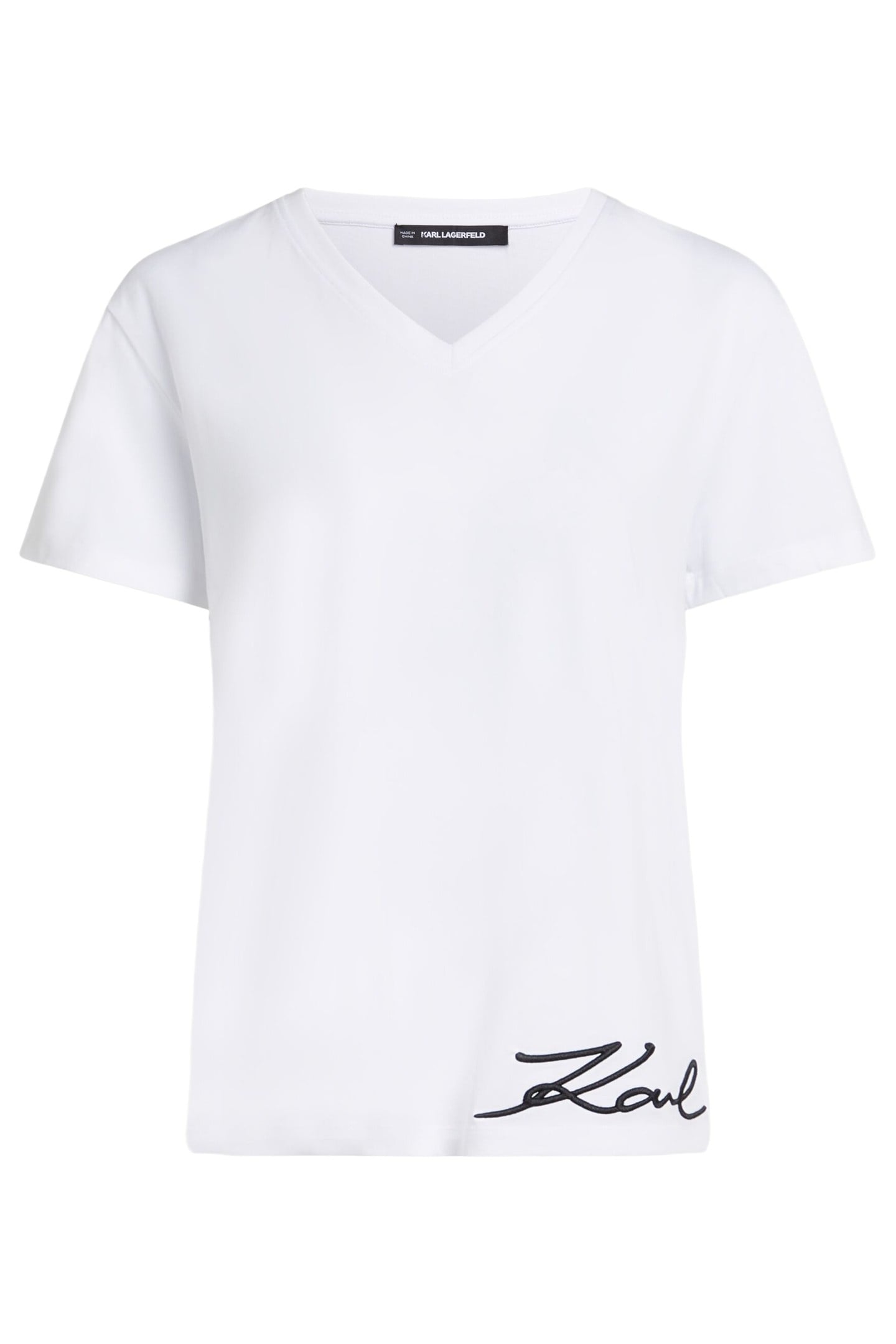 SIGNATURE EDGE V-NECK T-SHIRT WHITE 1