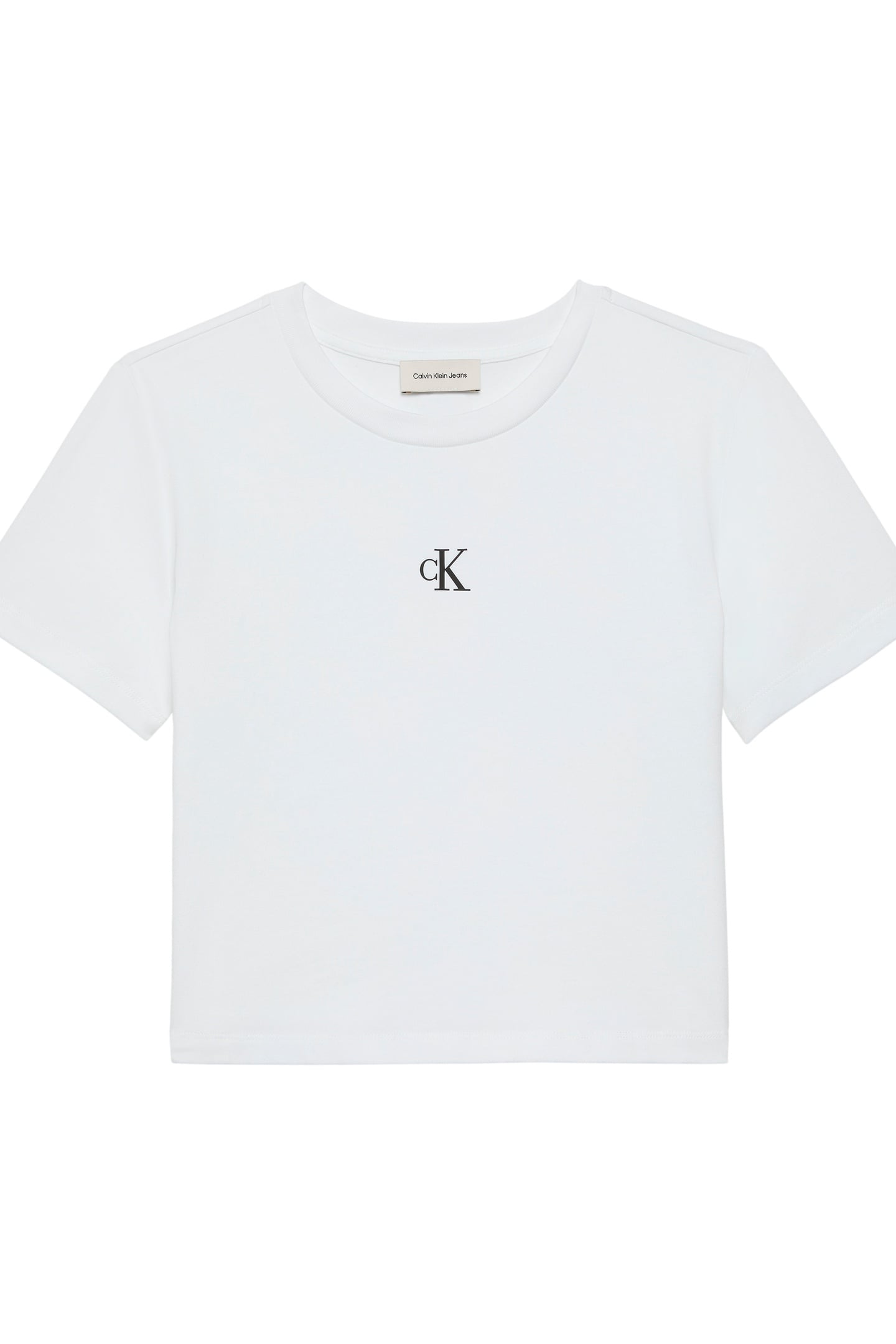 SS LOGO CROPPED TEE BRIGHT WHITE 4