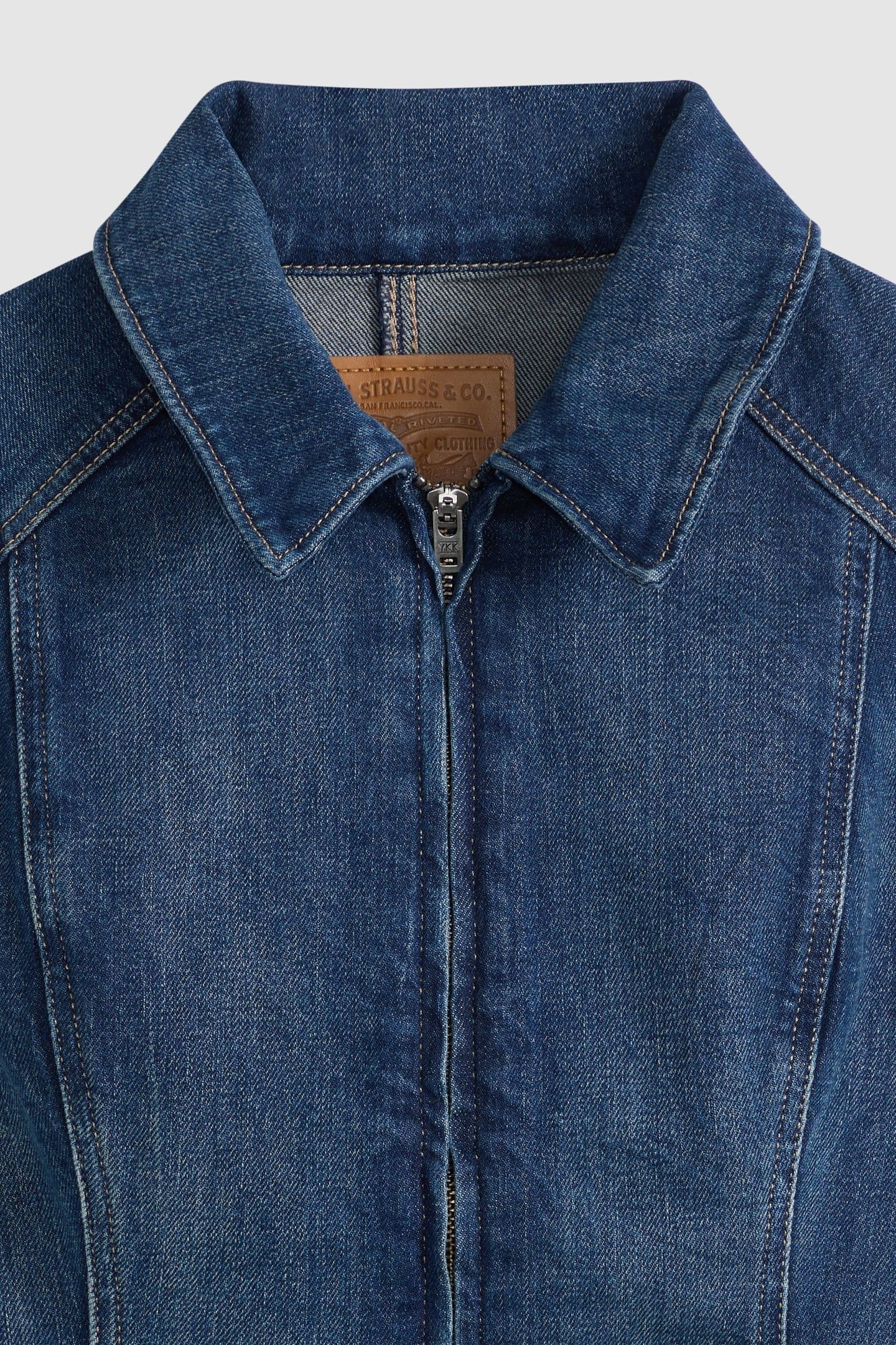 STRETCH FITTED TRUCKER JACKET 4