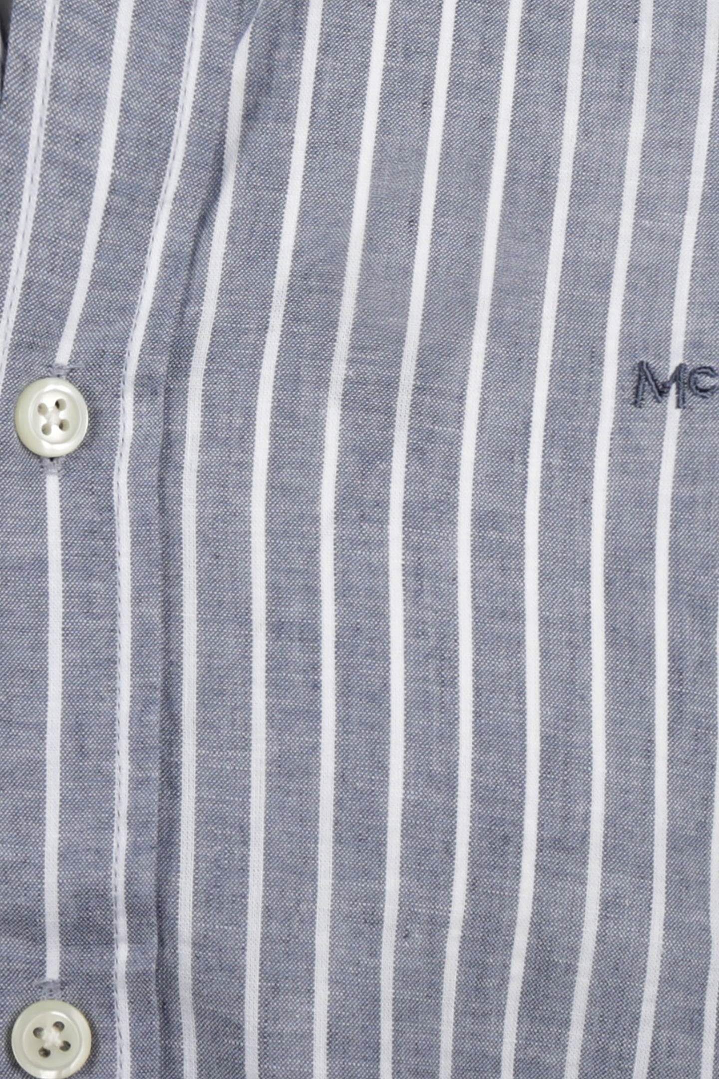 COTTON/LINNEN STRIPE SHIRTS INDIGO 4