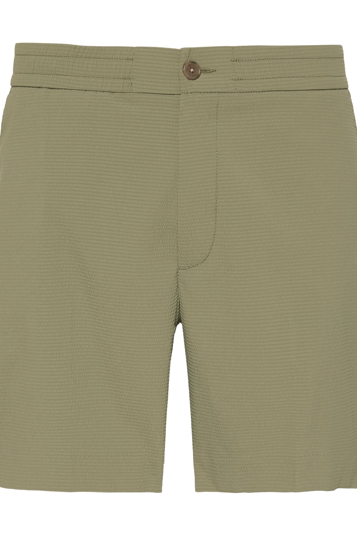 STRAIGHT SEERSUCKER SHORTS DEEP LICHEN GREEN 6