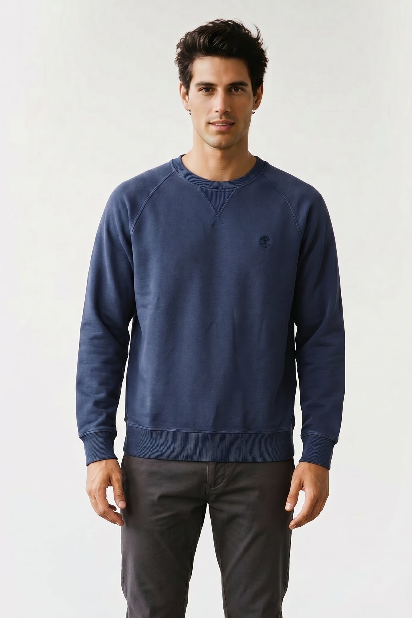 BRUSHED BACK CREW SWEATSHIRT OCEANA 1