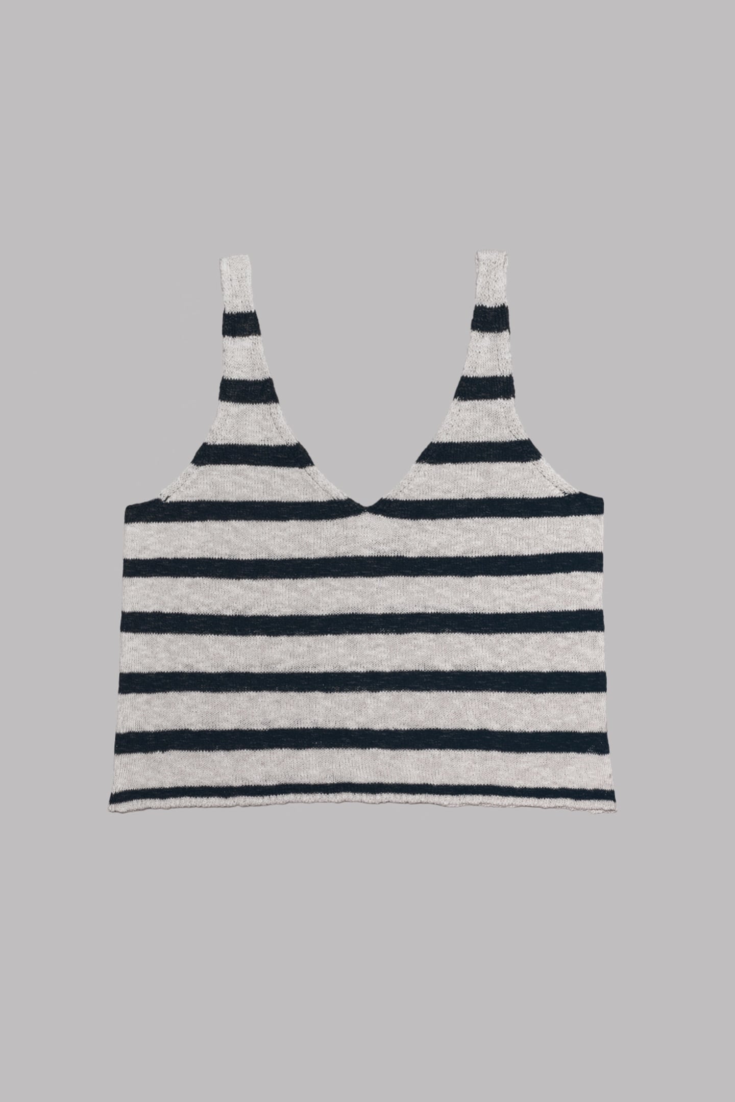 THE STRIPED THIN KNIT TANK TOP 2