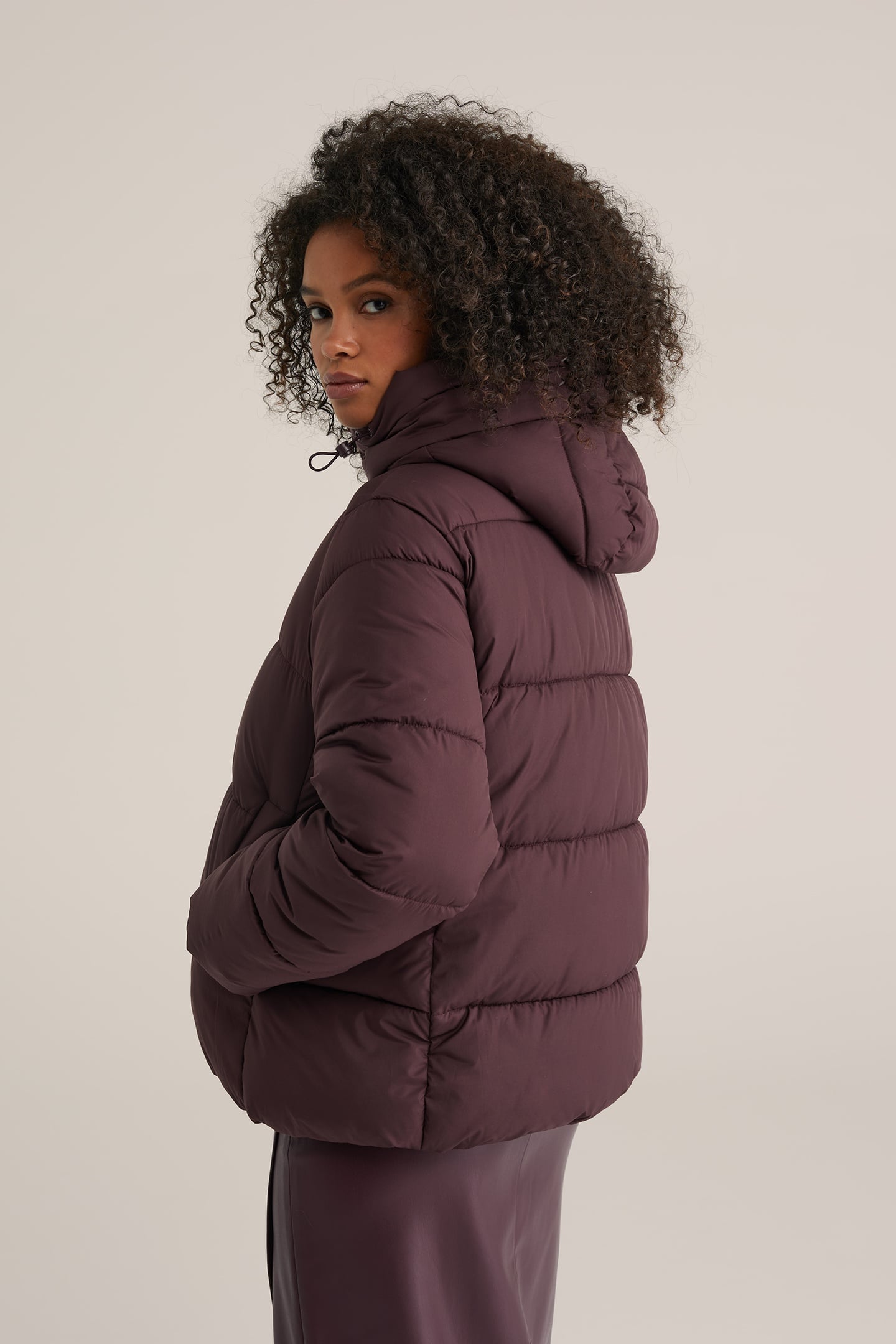 JACKET NORMAL LENGTH AUBERGINE 3