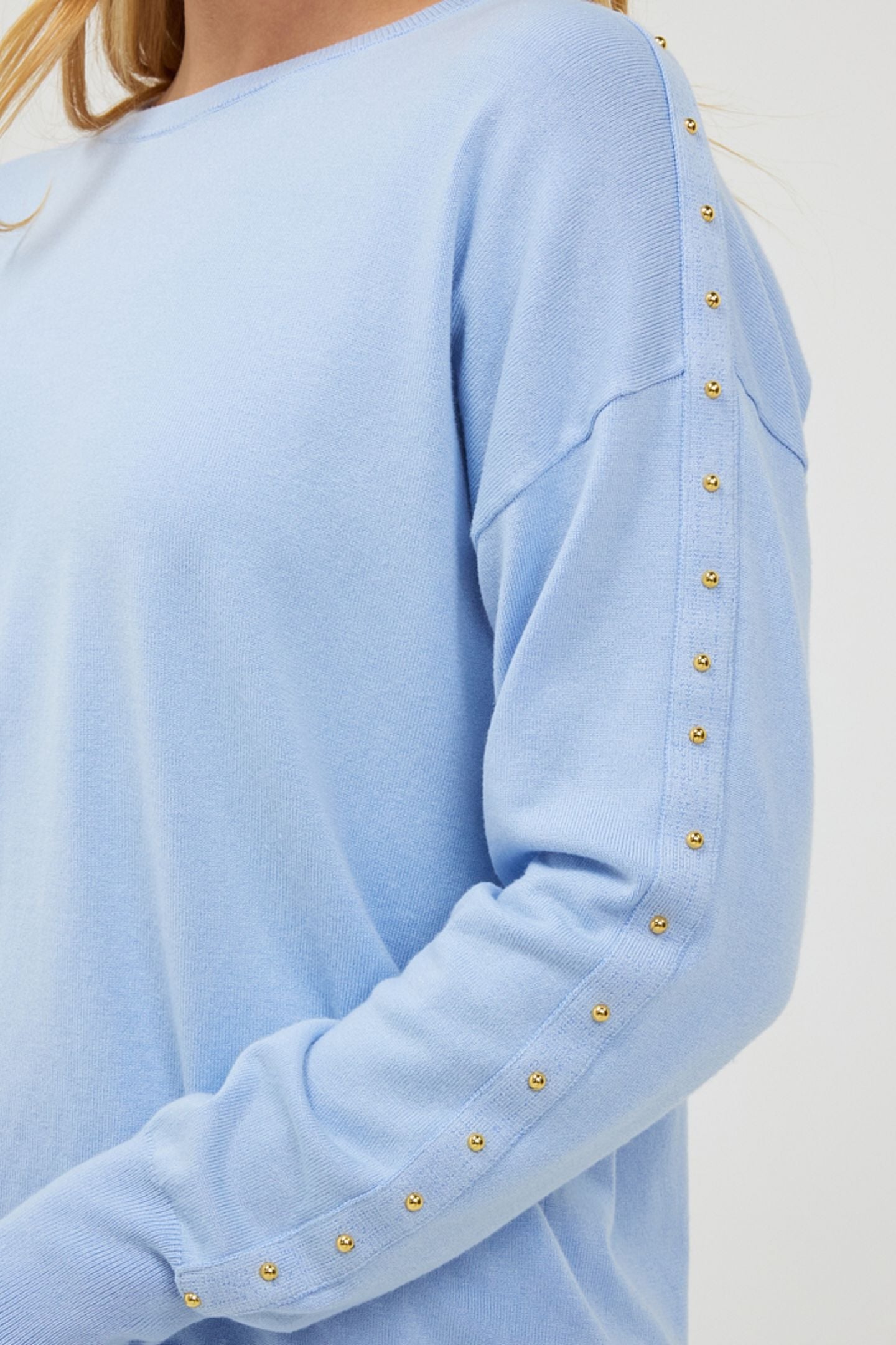SWEATER OVERSIZED BASIC KNIT SKY BLUE 7