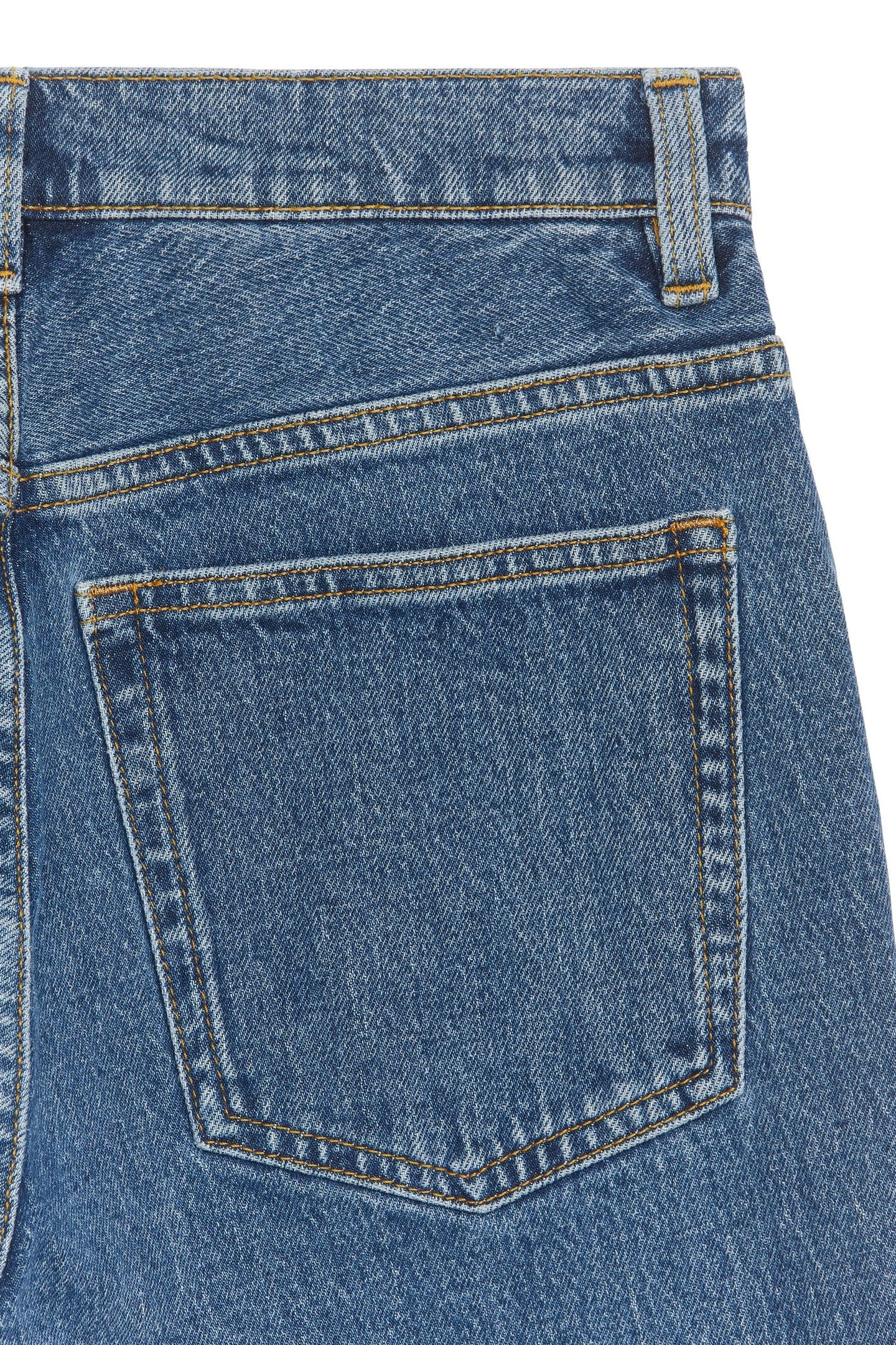 FERN CROPPED FLARED STRETCH BLUE 4