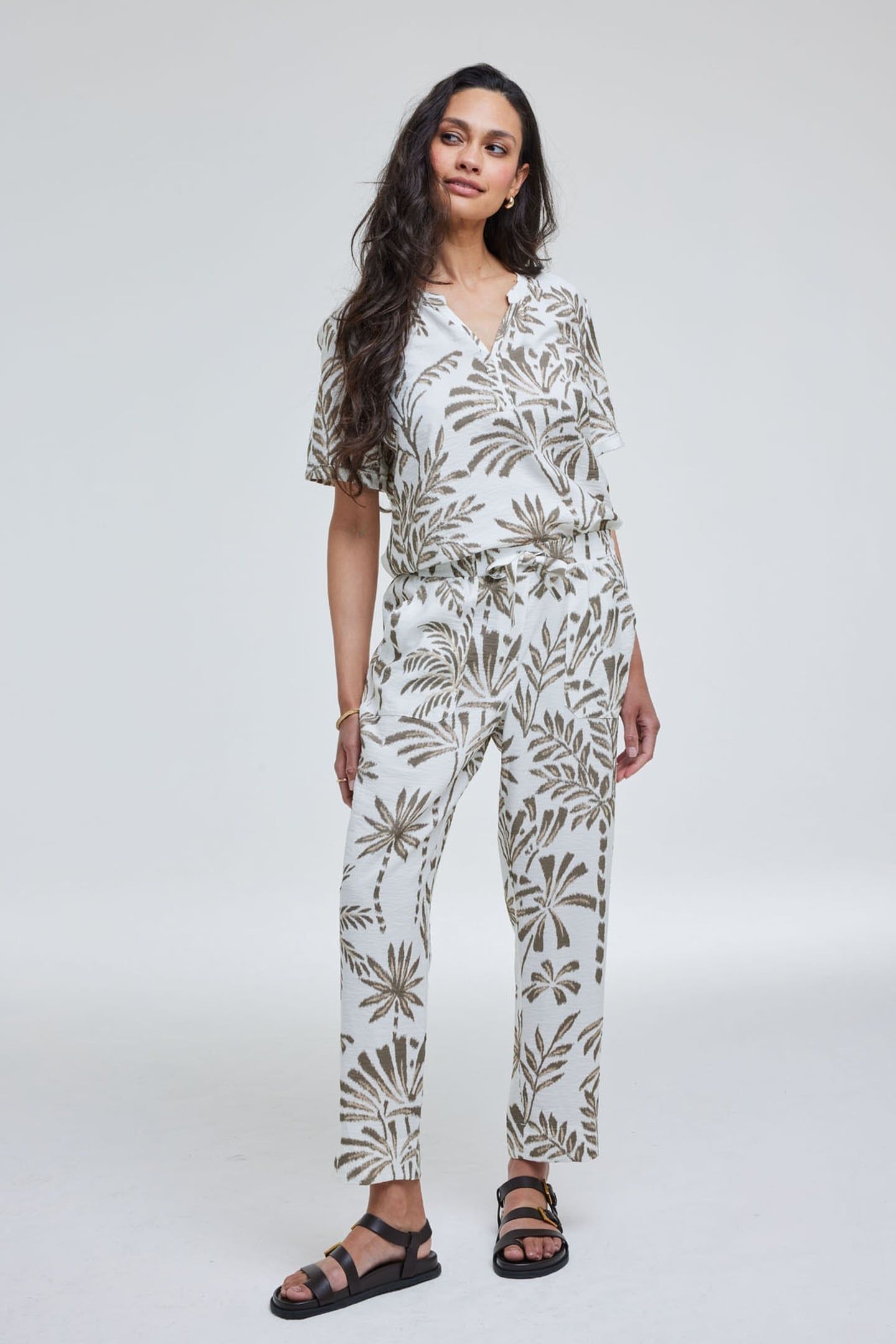 PANTS SOL OFFWHITE PALMER PRINT 2