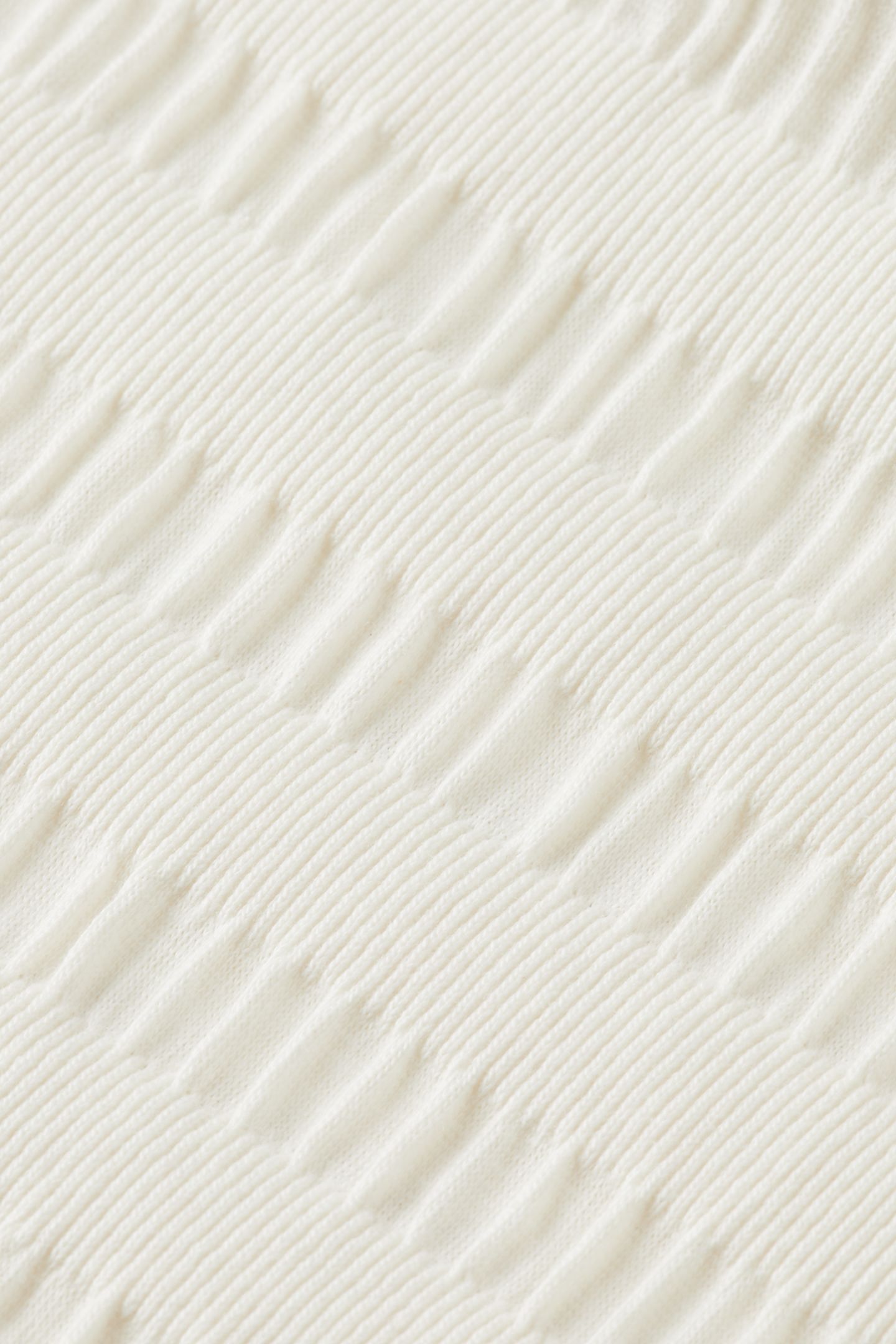 RELAXED-FIT HORIZONAL TEXTURED T-SHIRT EGGNOG 3