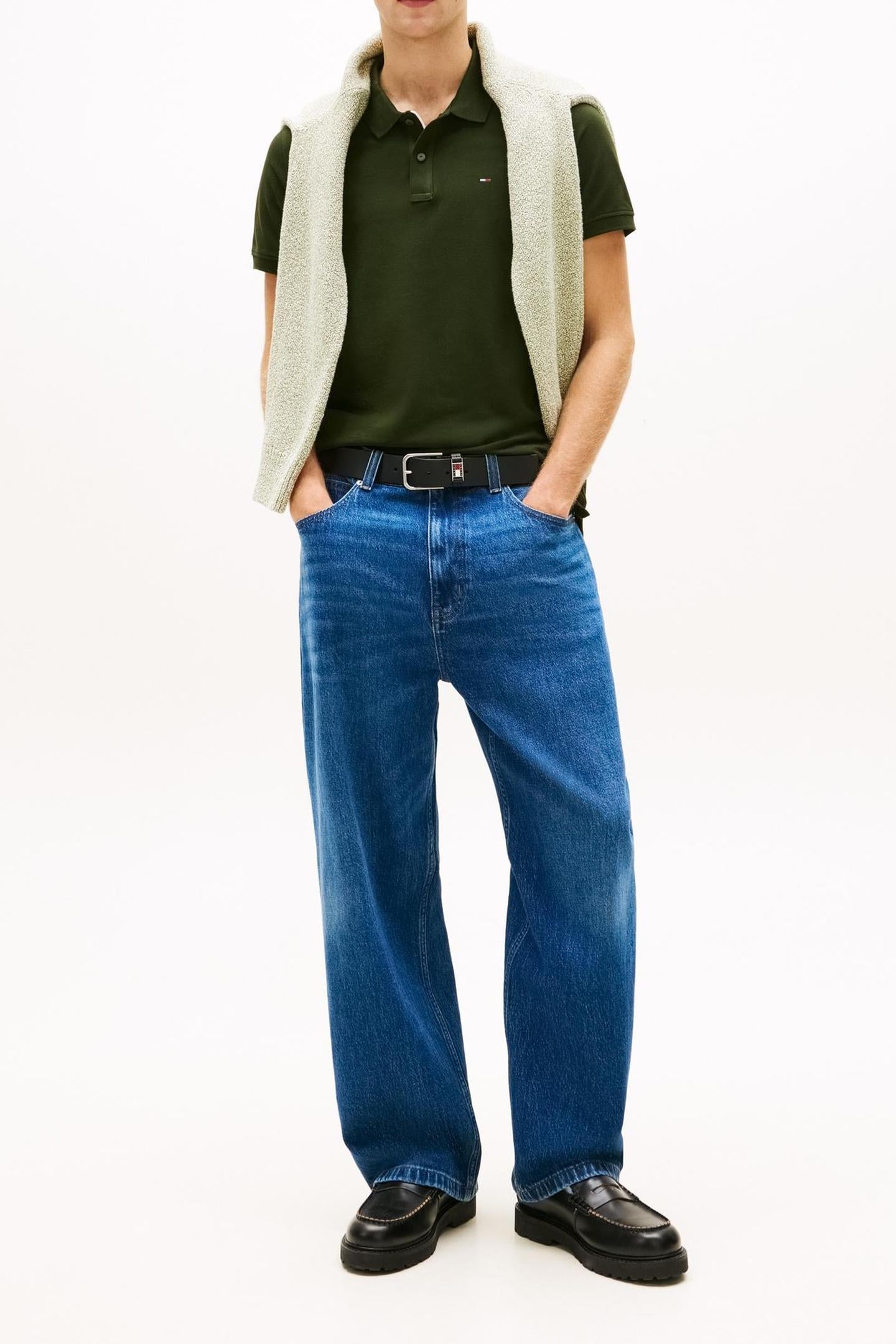 TJM SLIM PLACKET POLO KINGSTON GREEN 2