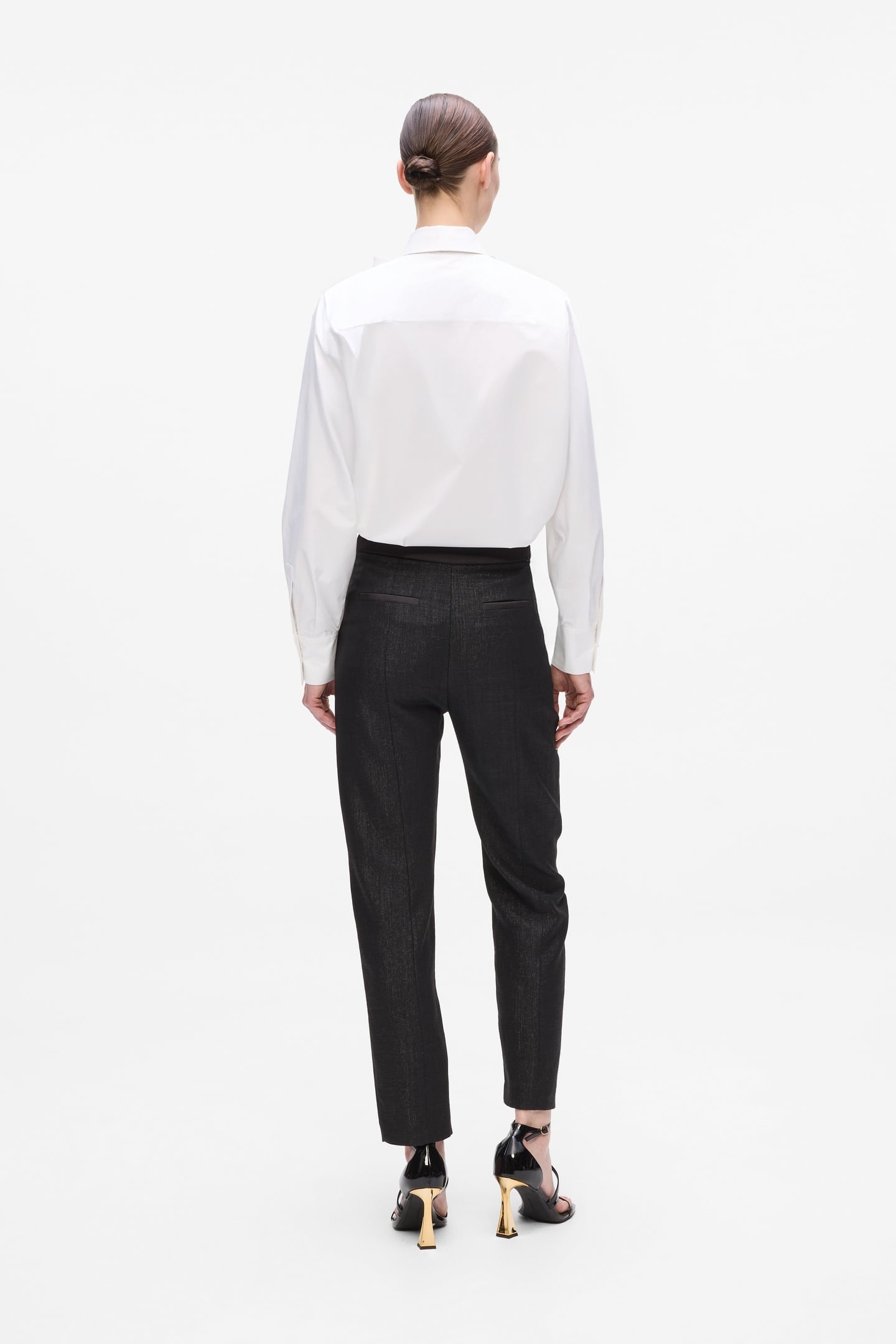 RETRO POPLIN BOW BLOUSE WHITE 4
