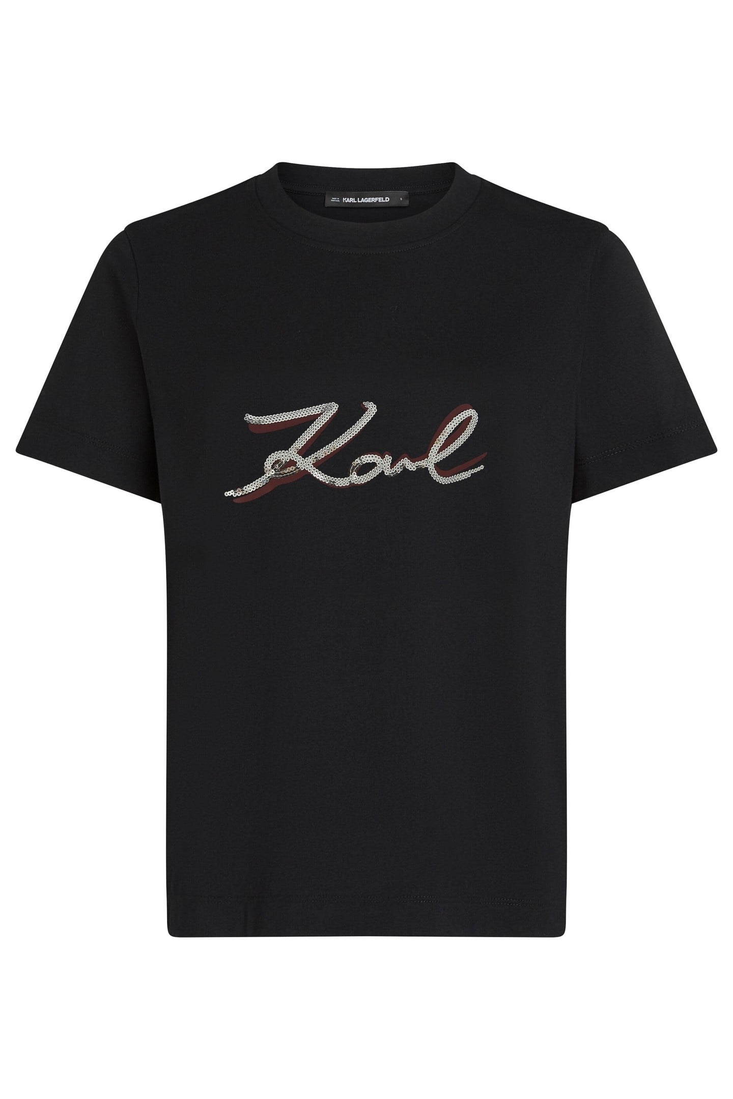 SIGNATURE SEQUINS T-SHIRT BLACK 6