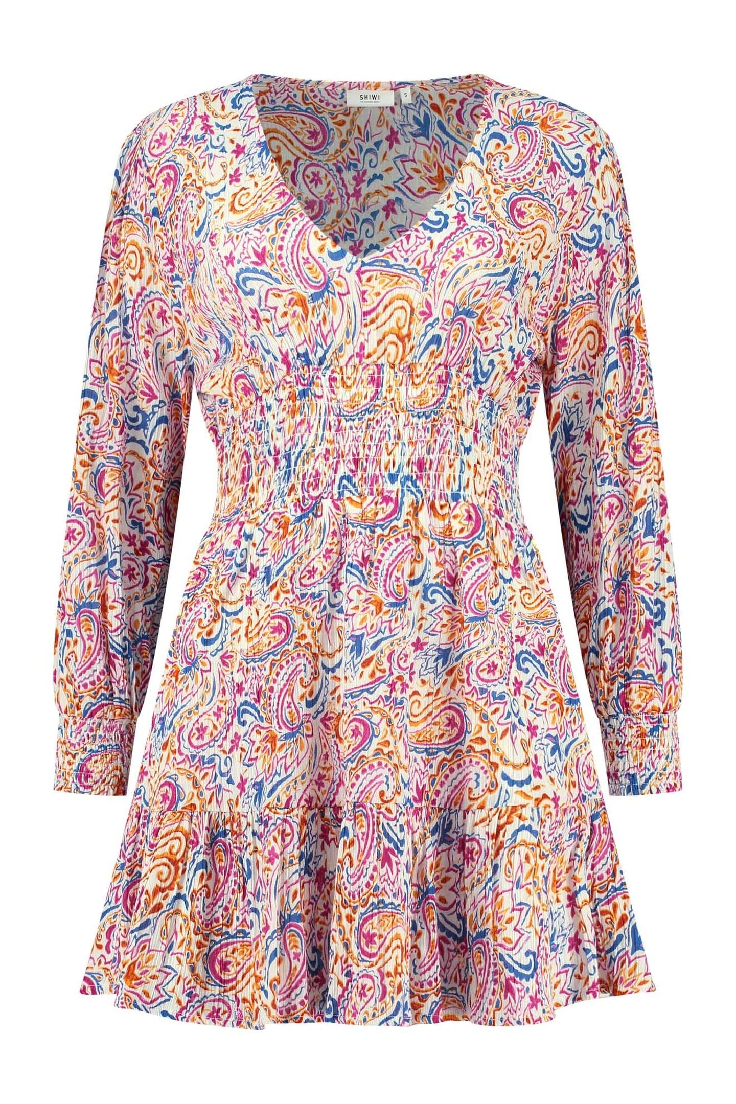 ZARAGOSA DRESS COLOURED PAISLEY MULTI PAISLEY 5