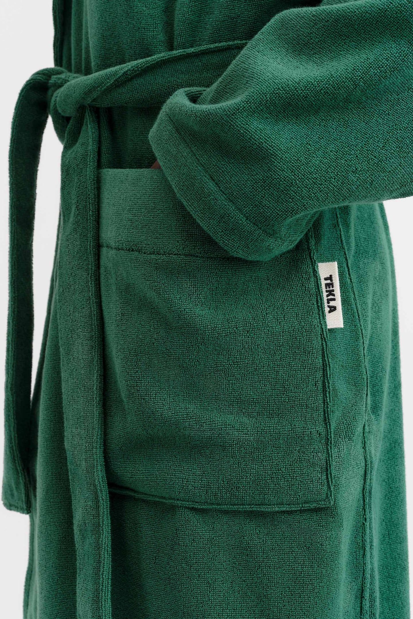 UNISEX HOODED BATHROBE TEAL GREEN 8