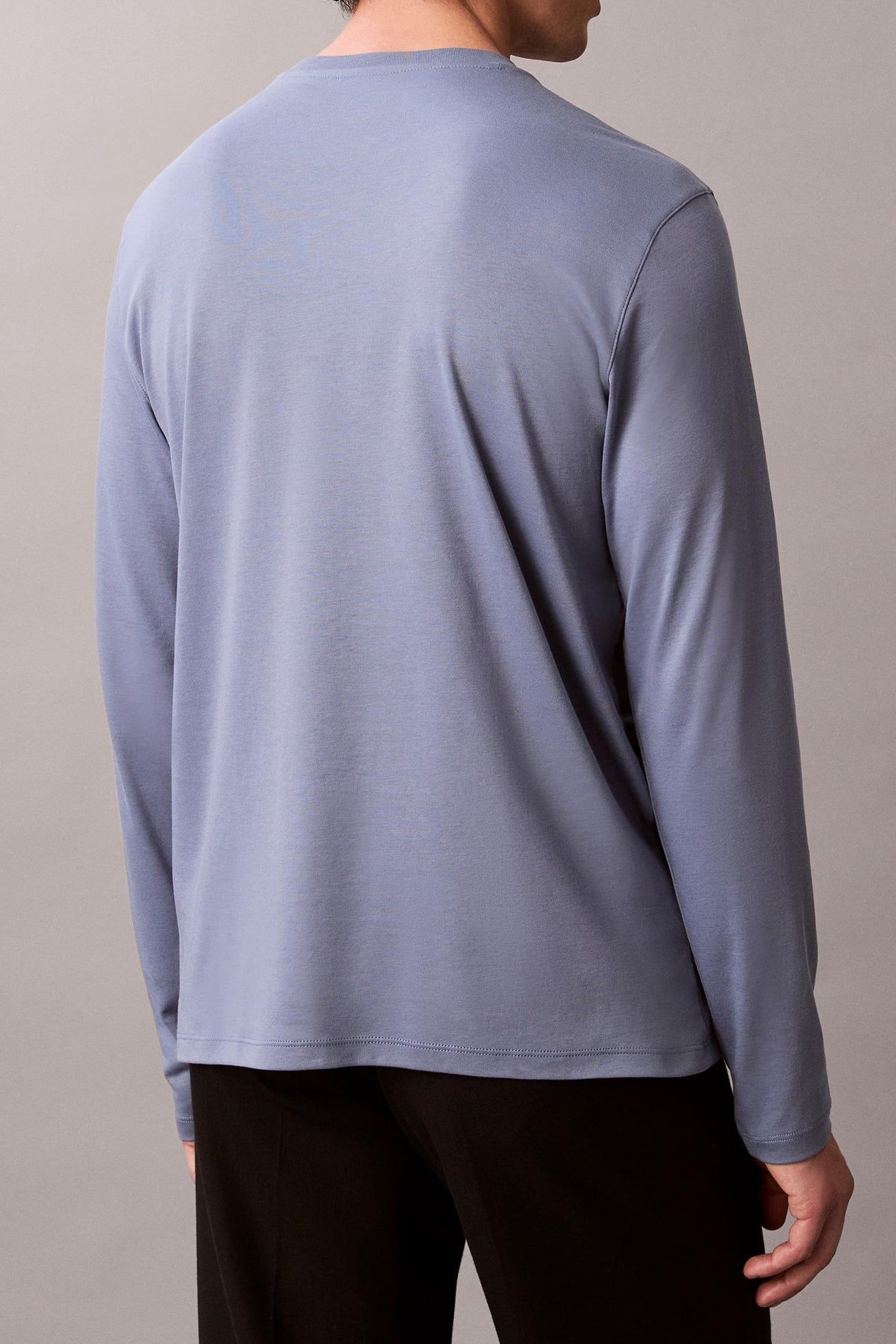 LS SUPIMA INTERLOCK TEE DUSTY SAILOR BLUE 4