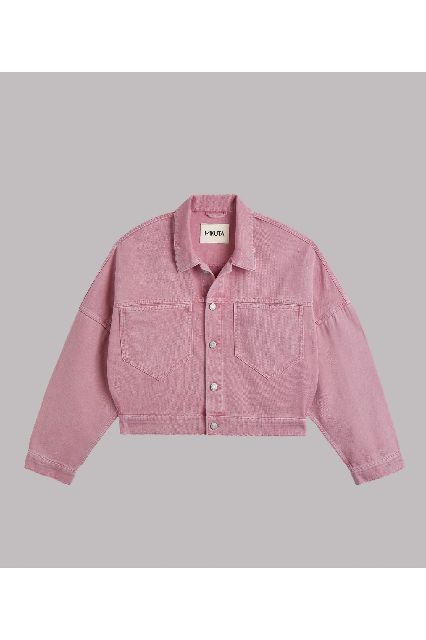 THE PINK CROPPED DENIM JACKET 4