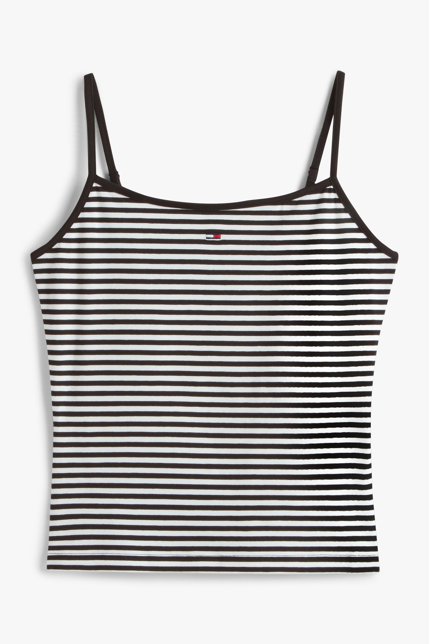 TJW ESSENTIAL STRAP T-SHIRT BLACK/ECRU STRIPE 4