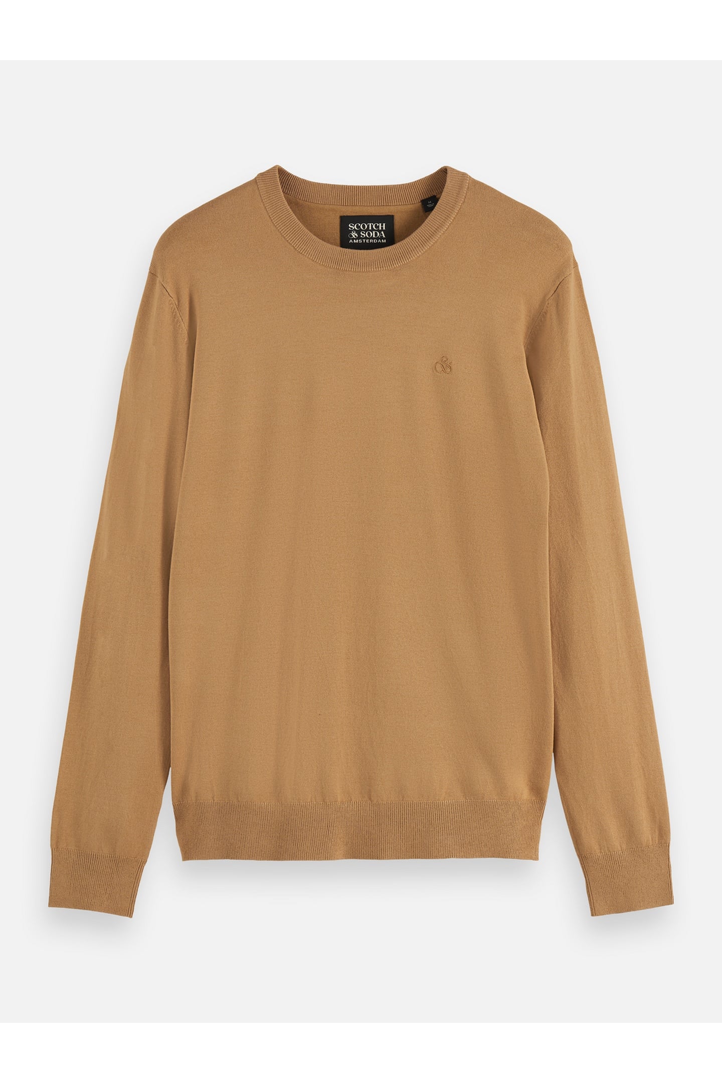 ECOVERO REGULAR-FIT PULLOVER LIGHT CAMEL 1