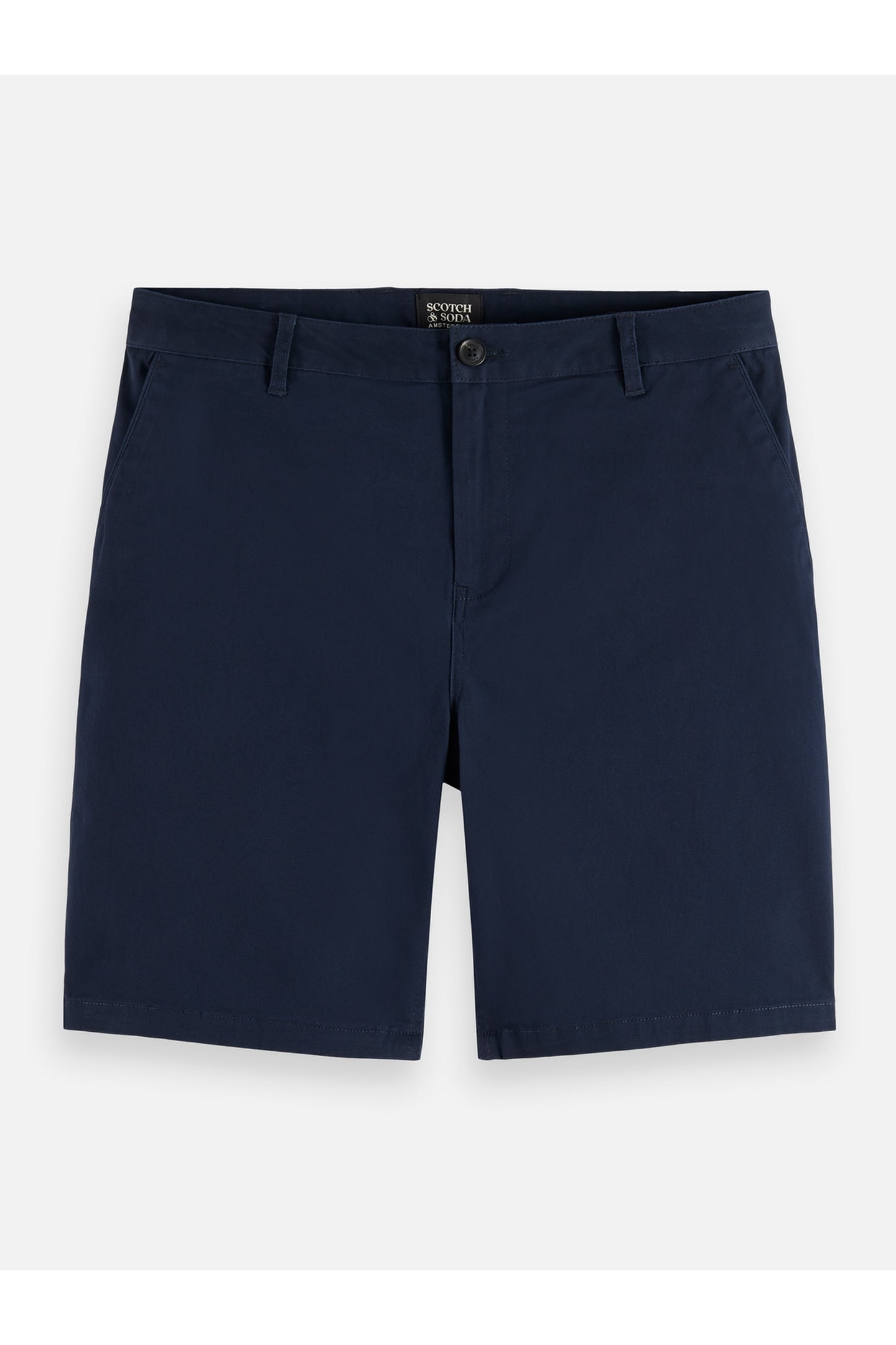 STUART COTTON-BLEND TWILL REGULAR-FIT SHORT NIGHT 4
