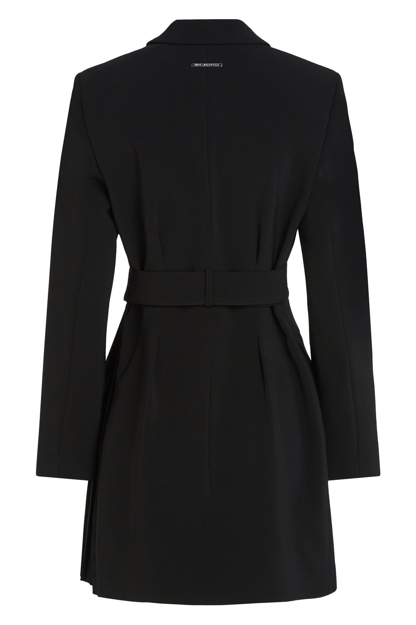 TAILORED PLEATED BLAZER DRESS BLACK 6