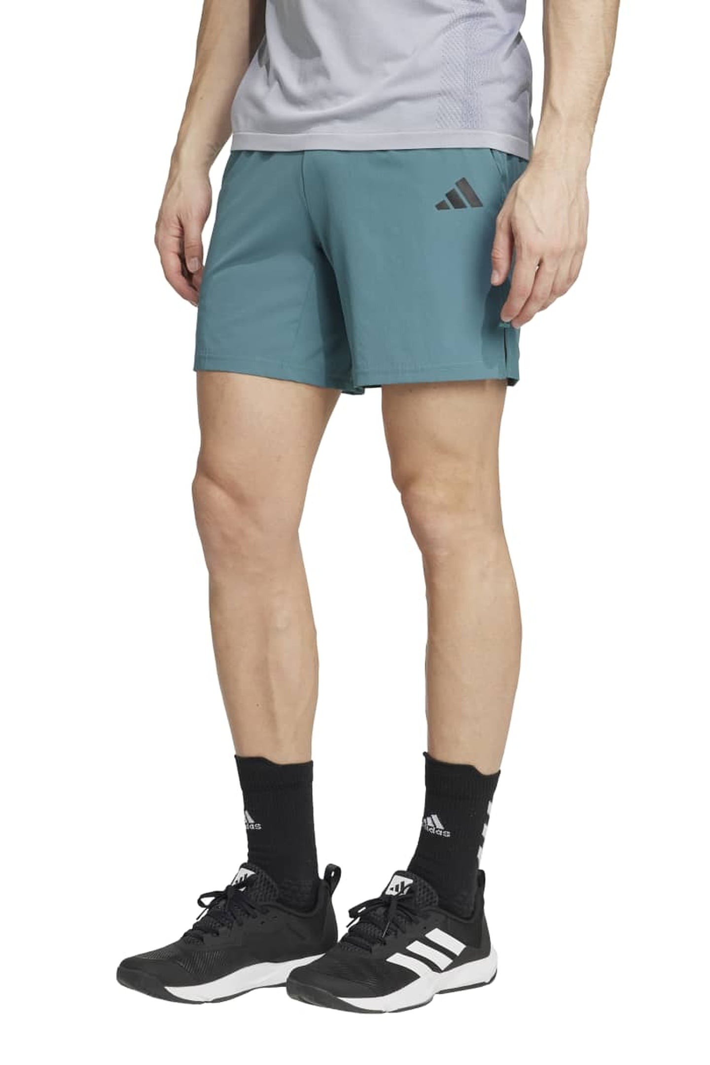UNISEX PERFORMANCE GYM+ SHORTS PRELOVED TEAL 1
