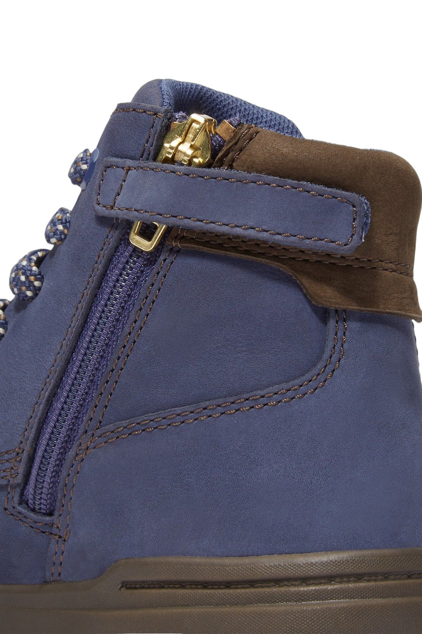 MID LACE UP WITH ZIP SNEAKER DK BLU NUBUCK 5