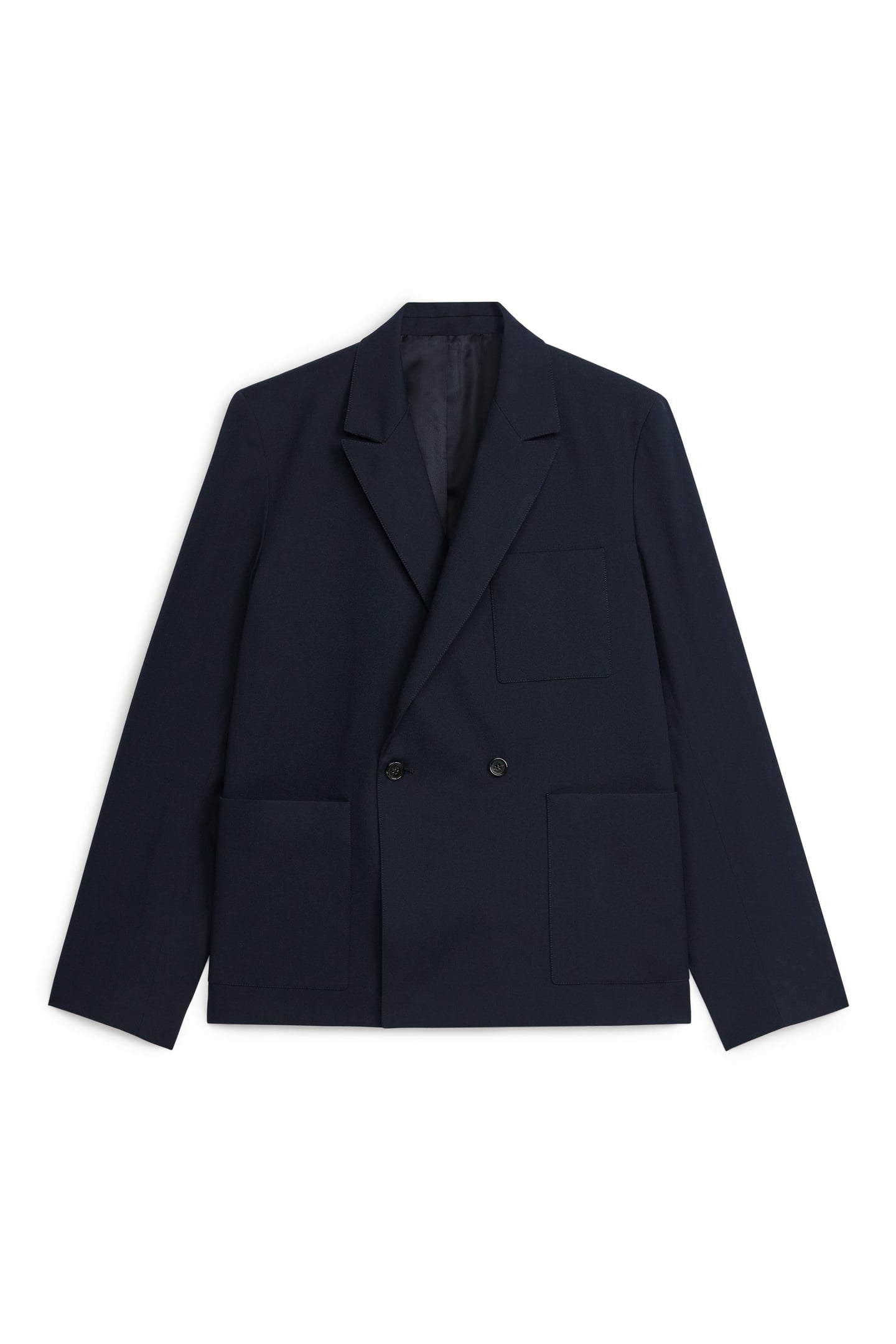 SHORT DOUBLE-FACE WOOL JACKET BLUE 3