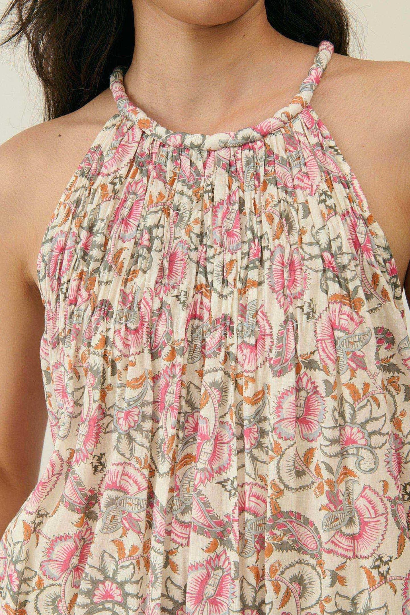DRESS MARJORIE CREAM DOLCE FLOWERS 5