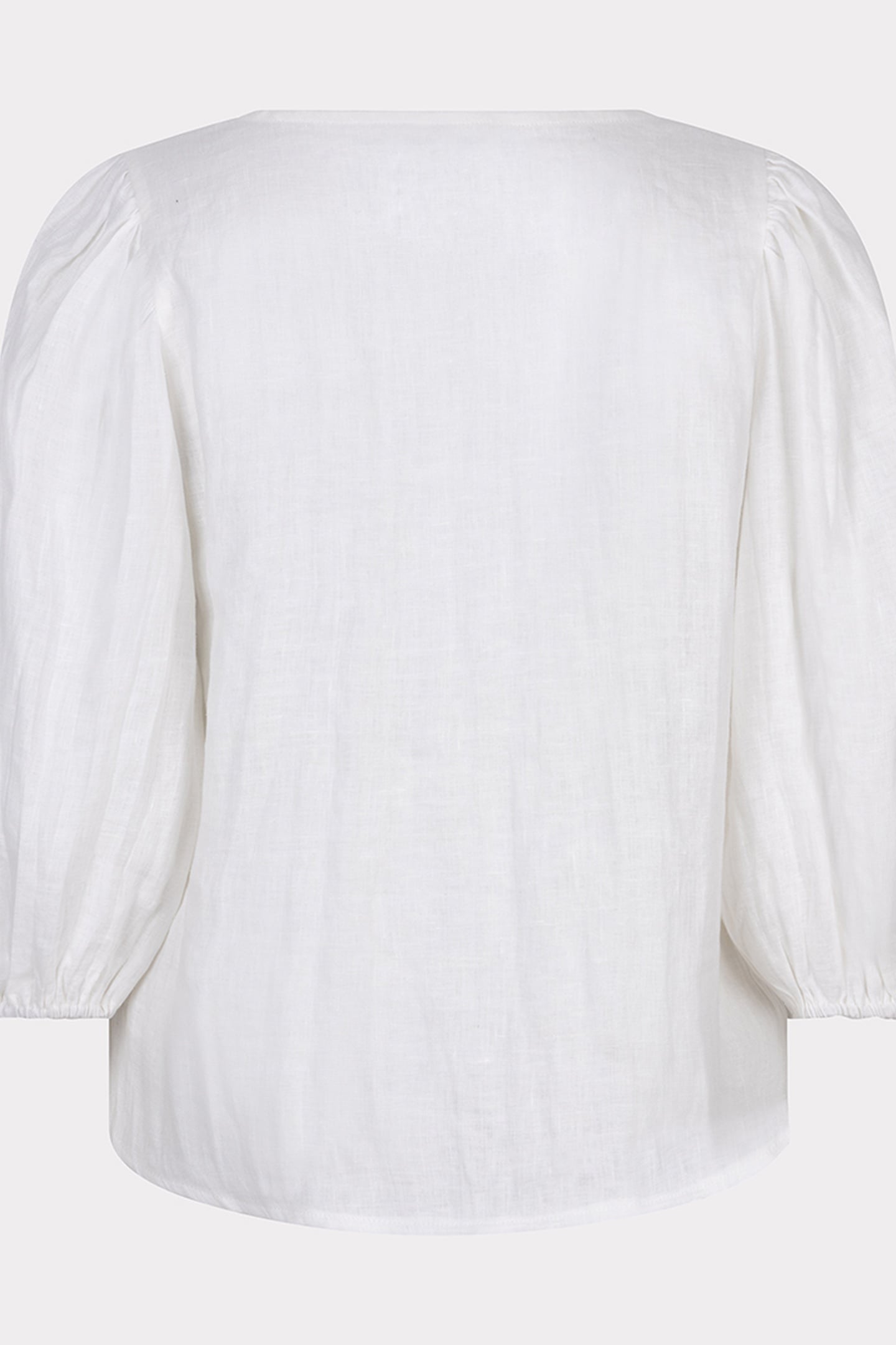 BLOUSE R-NECK LINEN OFF WHITE 6